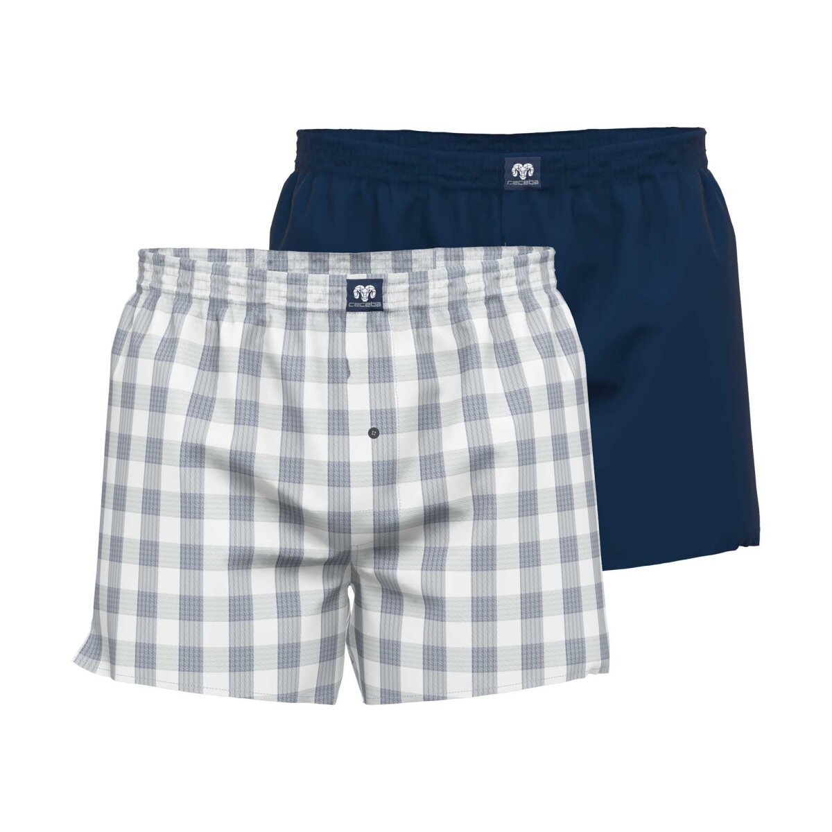 CECEBA WOVEN BOXER 2 PACK - PLUS SIZED (3XL -  5XL)