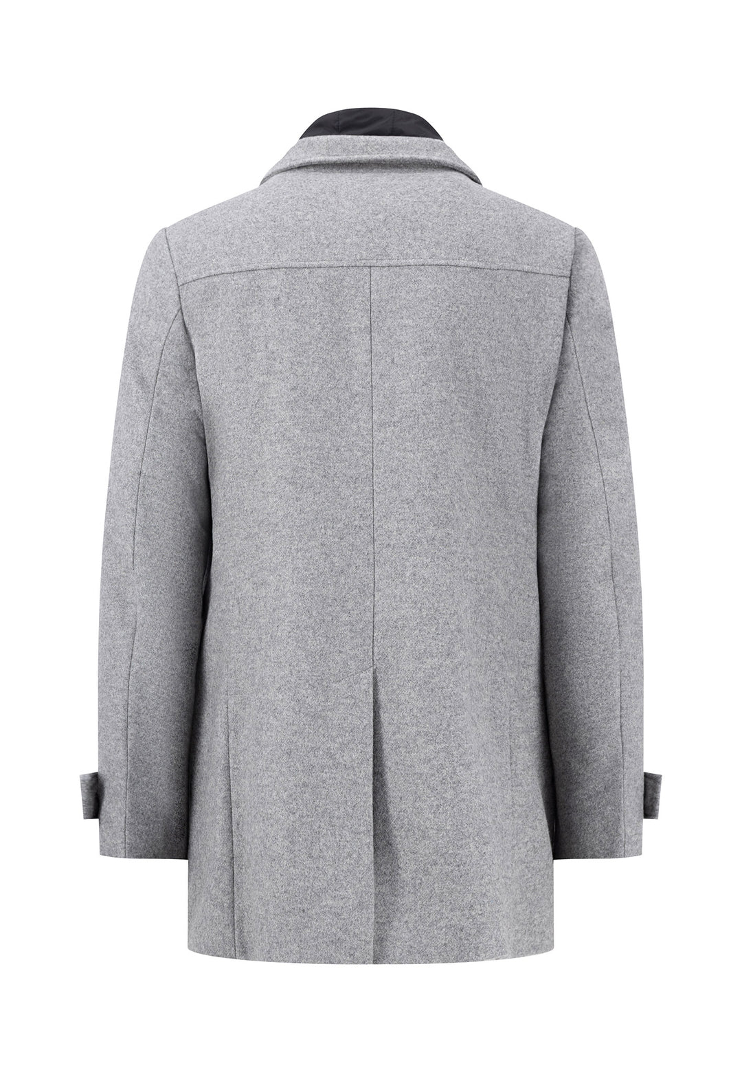 FYNCH HATTON WOOL COAT WITH REMOVABLE INLAY-GREY