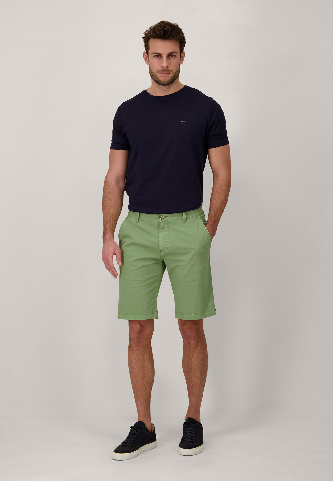 FYNCH HATTON CHINO SHORTS 14132810 - OLIVE