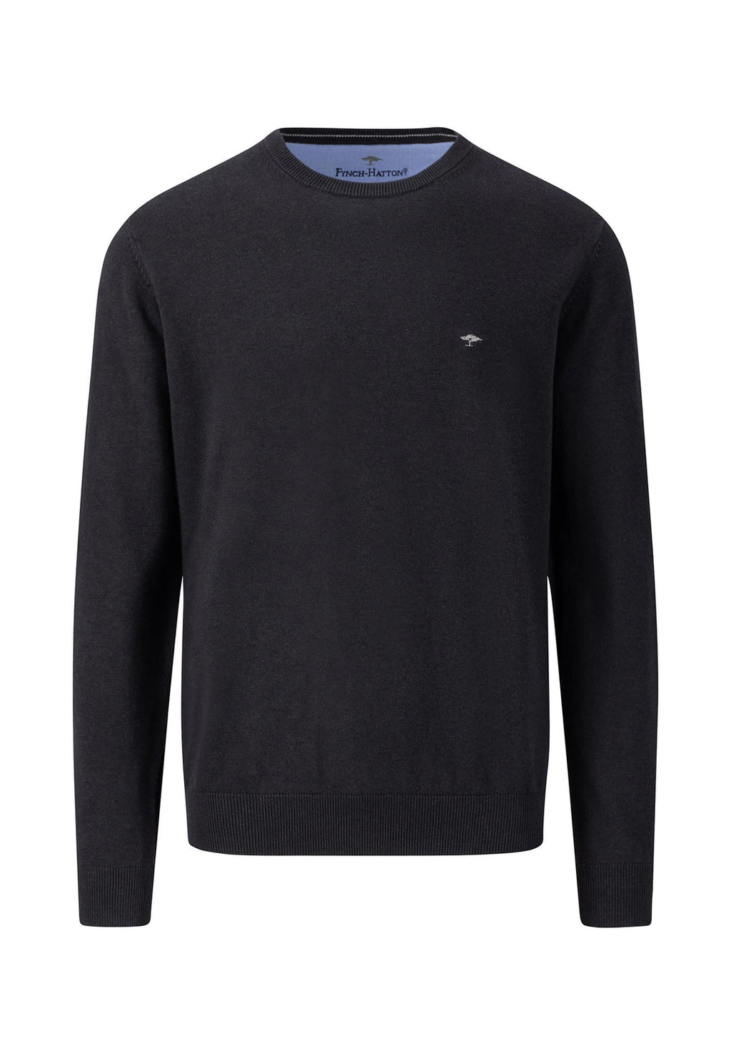 FYNCH HATTON O-NECK KNITWEAR - BLACK  (1314210/999)
