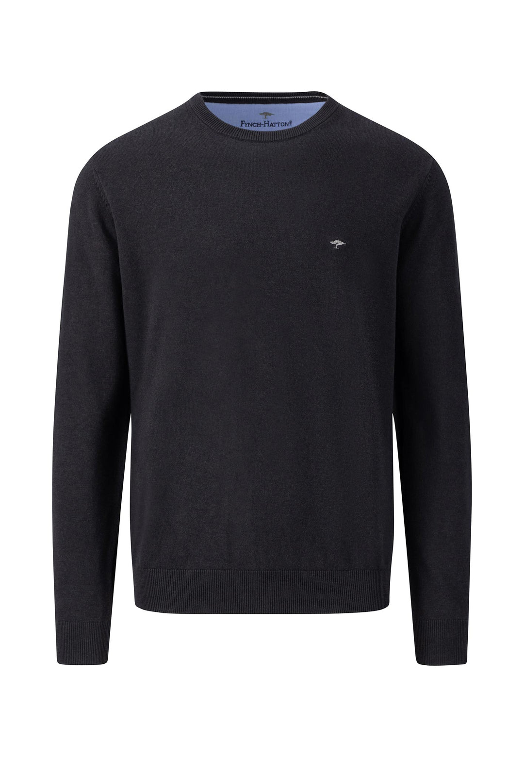 FYNCH HATTON O-NECK KNITWEAR - BLACK  (1314210/999)