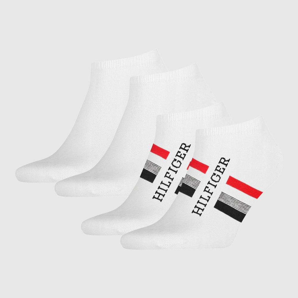 TOMMY HILFIGER 2 PACK ANKLE SOCKS - WHITE