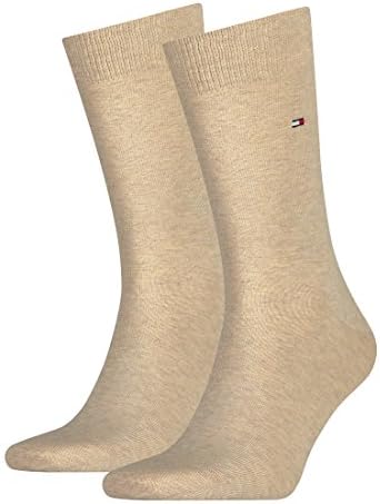 TOMMY HILFIGER 2 PACK SOCKS - BEIGE