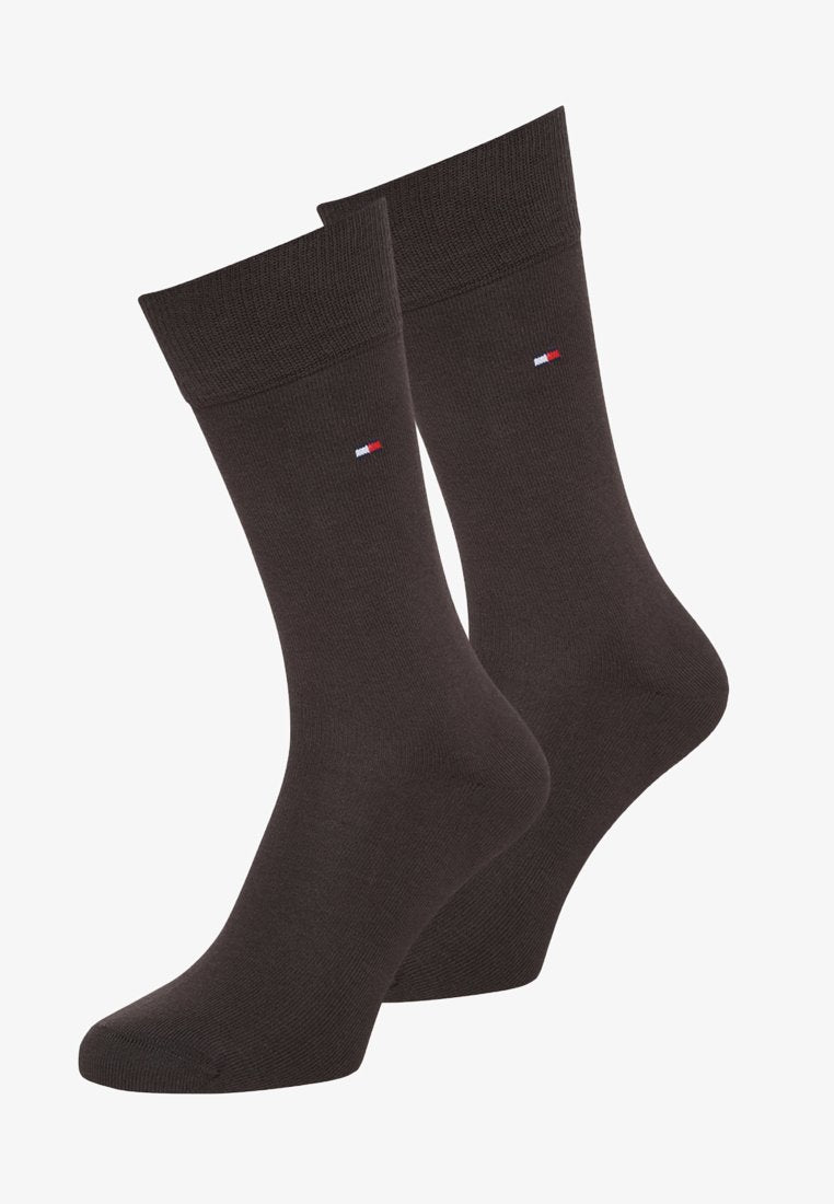 TOMMY HILFIGER 2 PACK SOCKS - BROWN