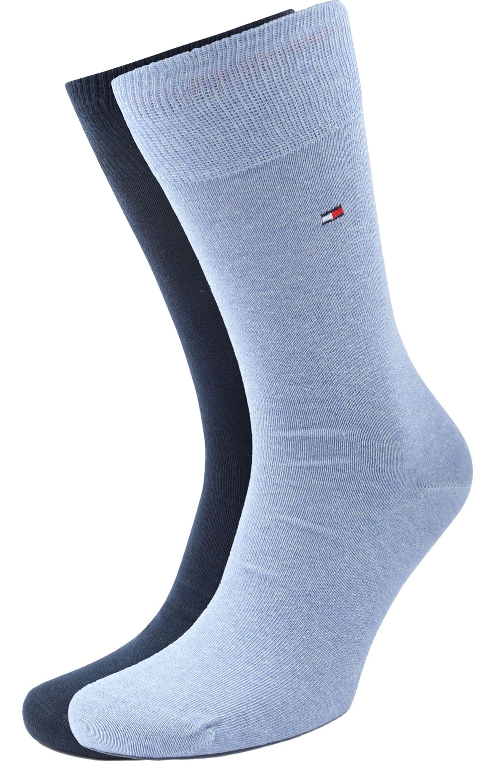 TOMMY HILFIGER 2 PACK SOCKS - LIGHT BLUE/ NAVY
