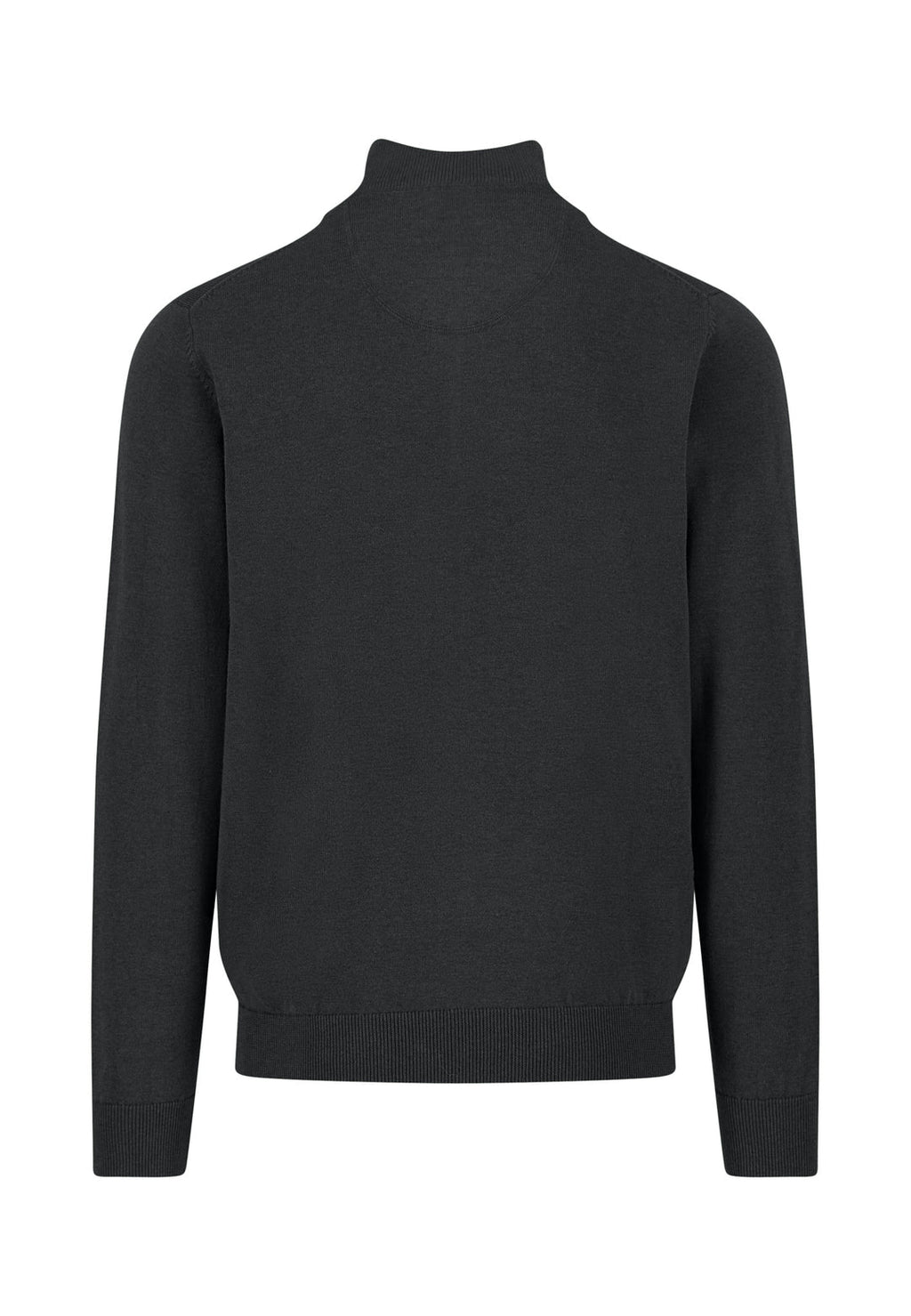 FYNCH HATTON 1/4 ZIP KNITWEAR (SFPK215/999) - BLACK