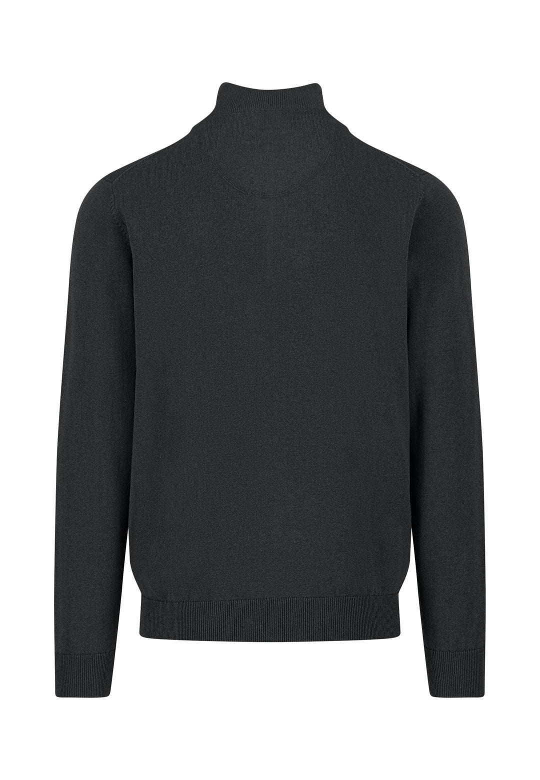 FYNCH HATTON 1/4 ZIP KNITWEAR (SFPK215/999) - BLACK