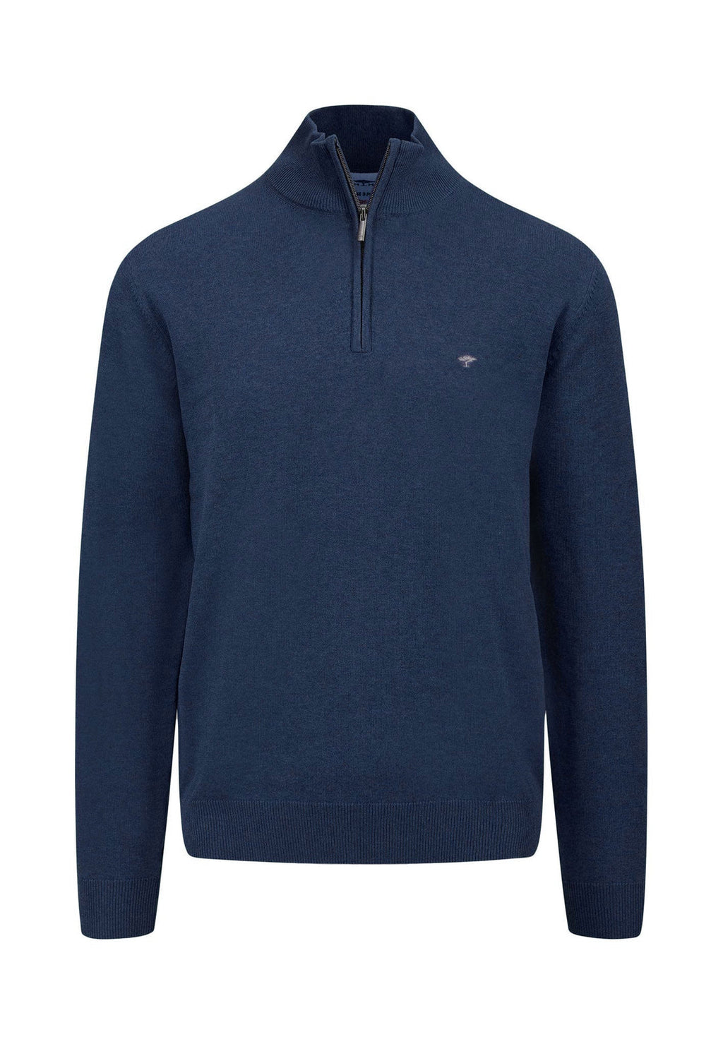 FYNCH HATTON 1/4 ZIP KNITWEAR (1513215/680)- NIGHT