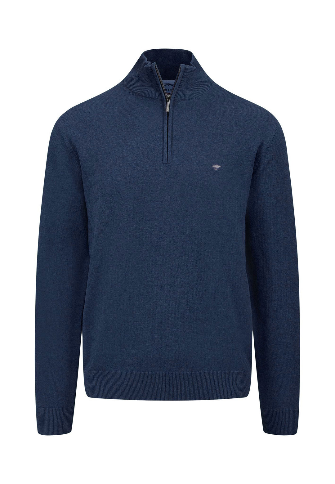 FYNCH HATTON 1/4 ZIP KNITWEAR (1513215/680)- NIGHT