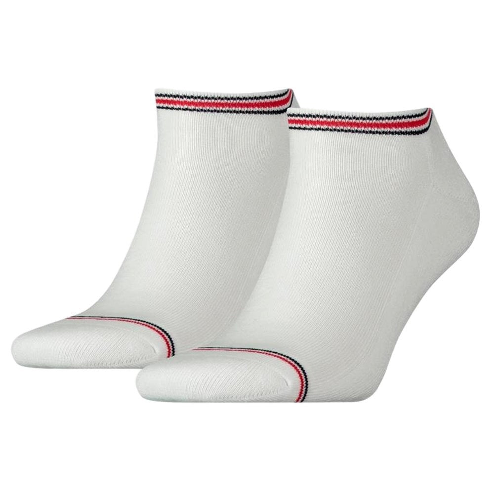 TOMMY HILFIGER THICK ANKLE SOCK 2 PACK - WHITE