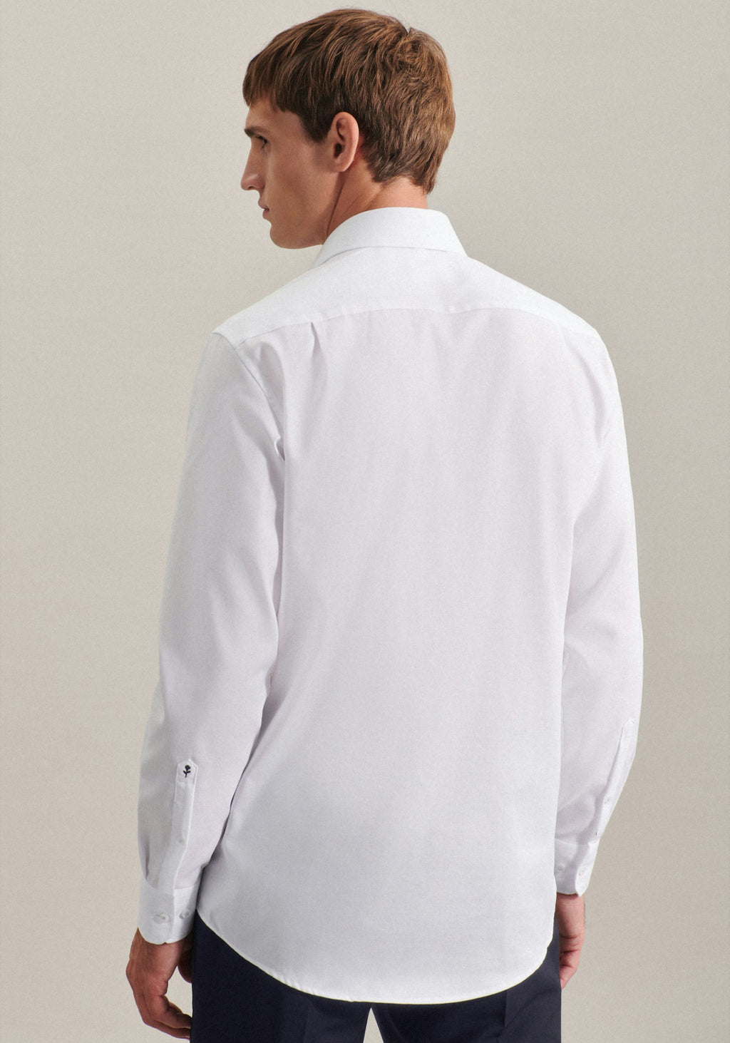 SEIDENSTICKER L/S SHIRT  01.153730 - WHITE