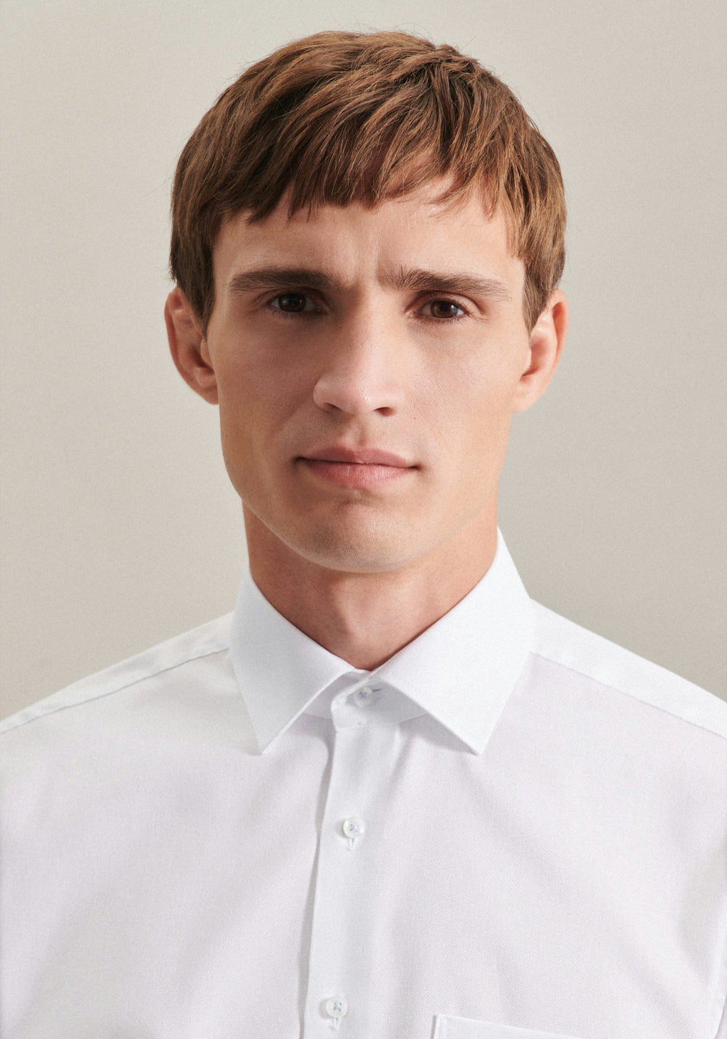 SEIDENSTICKER L/S SHIRT  01.153730 - WHITE