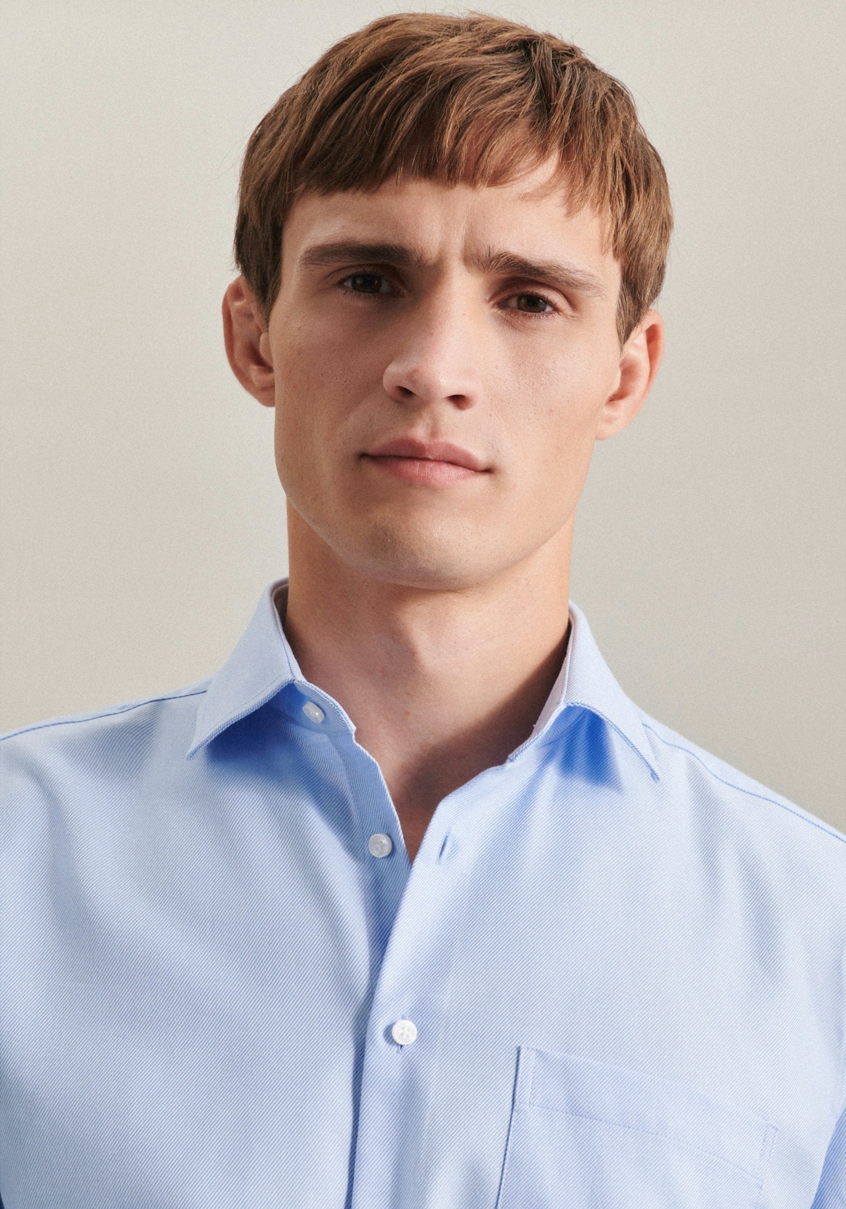 SEIDENSTICKER L/S SHIRT  01.153690 - BLUE