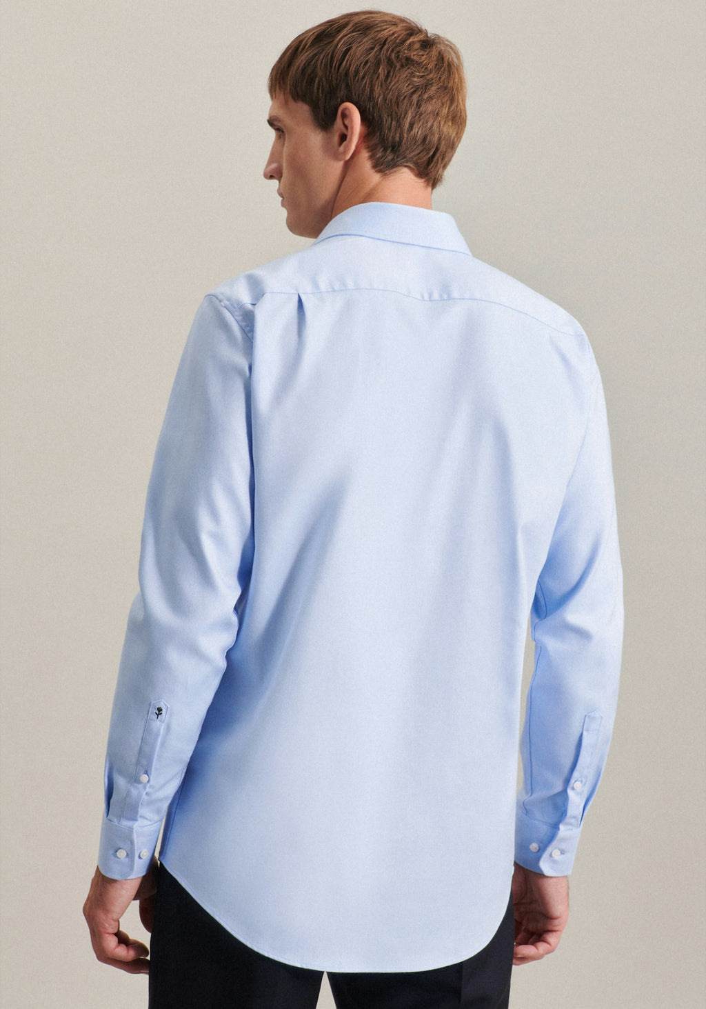 SEIDENSTICKER L/S SHIRT  01.153690 - BLUE