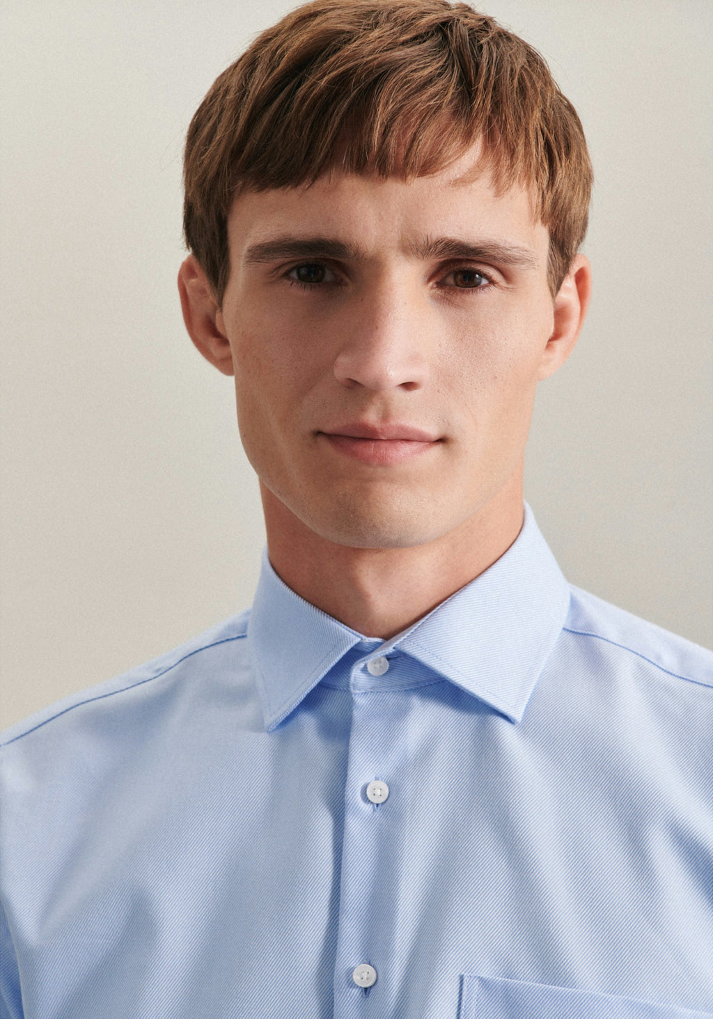 SEIDENSTICKER L/S SHIRT  01.153690 - BLUE