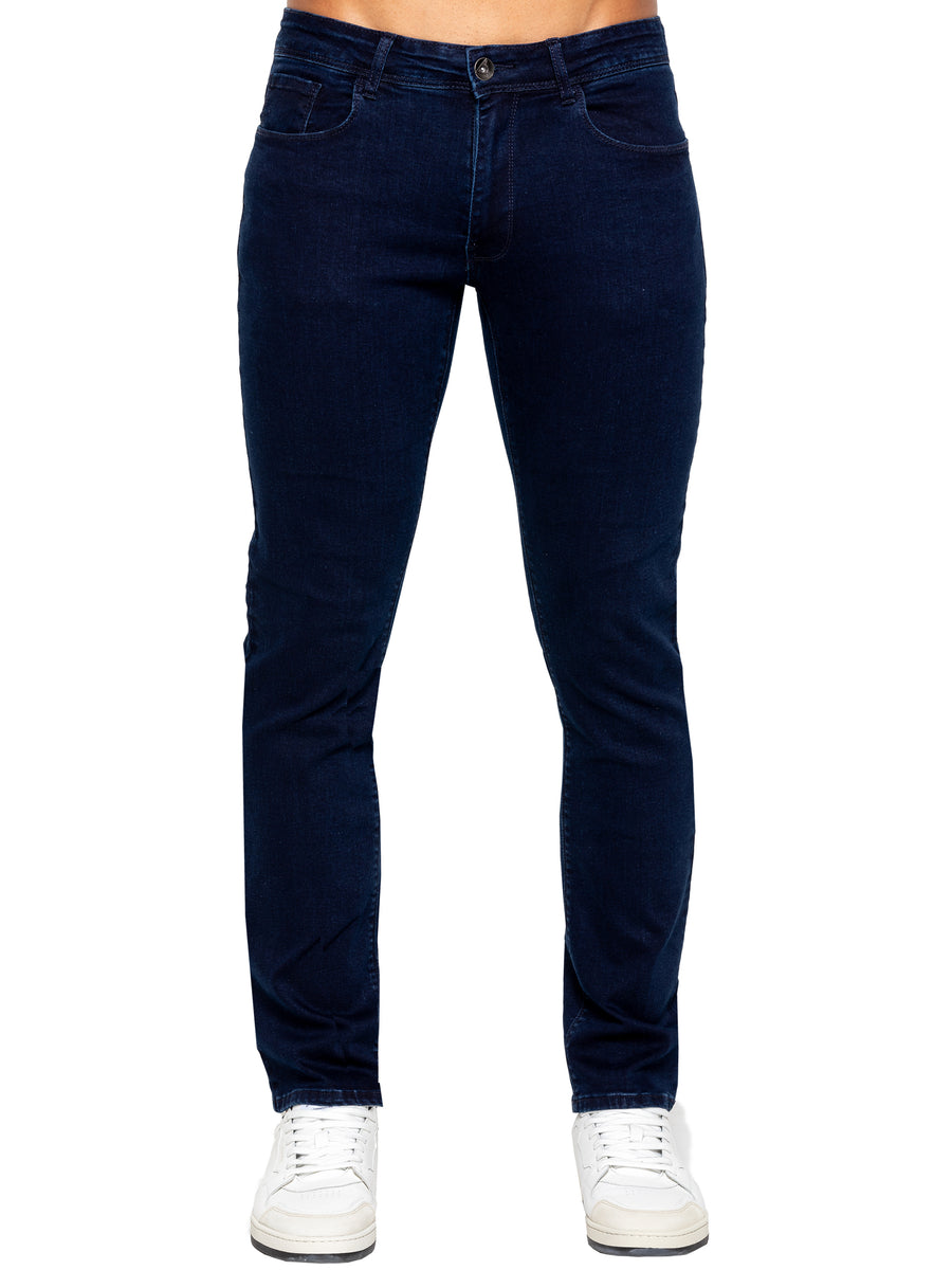 ETO EM629  STRAIGHT STRETCH DENIM - NAVY BLUE