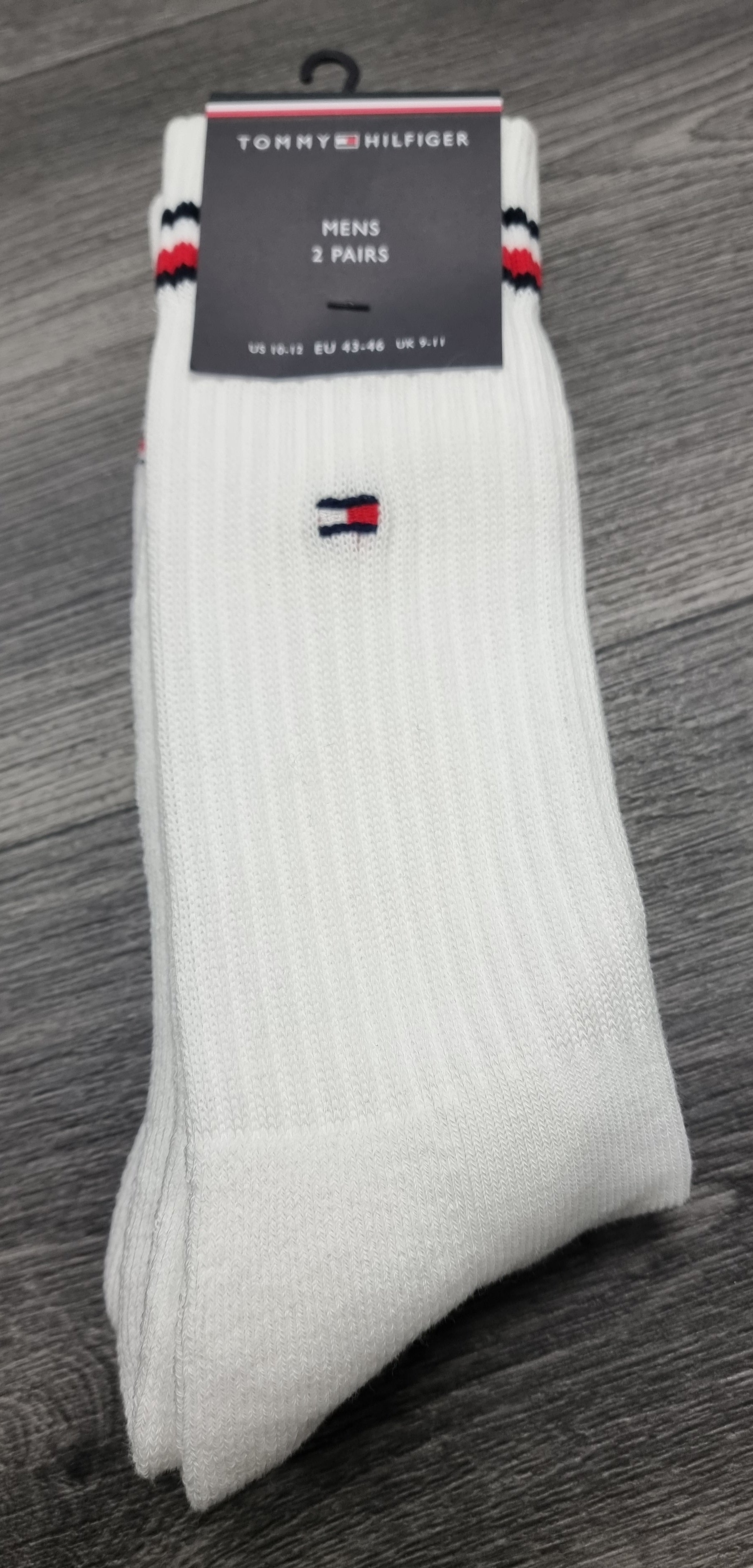 TOMMY HILFIGER SPORT SOCK 2 PACK - WHITE