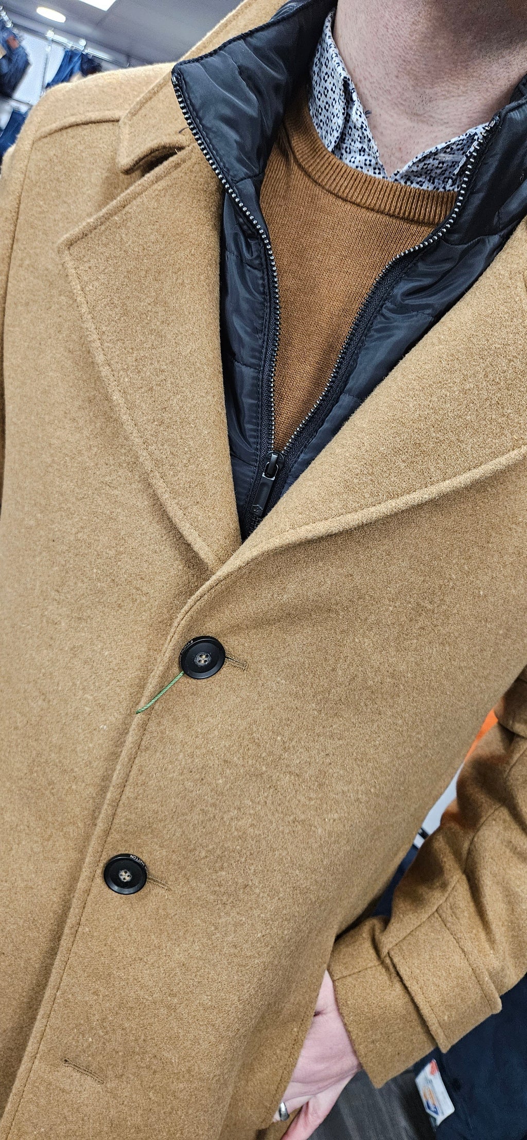 FYNCH HATTON PREMIUM WOOL COAT - TAN