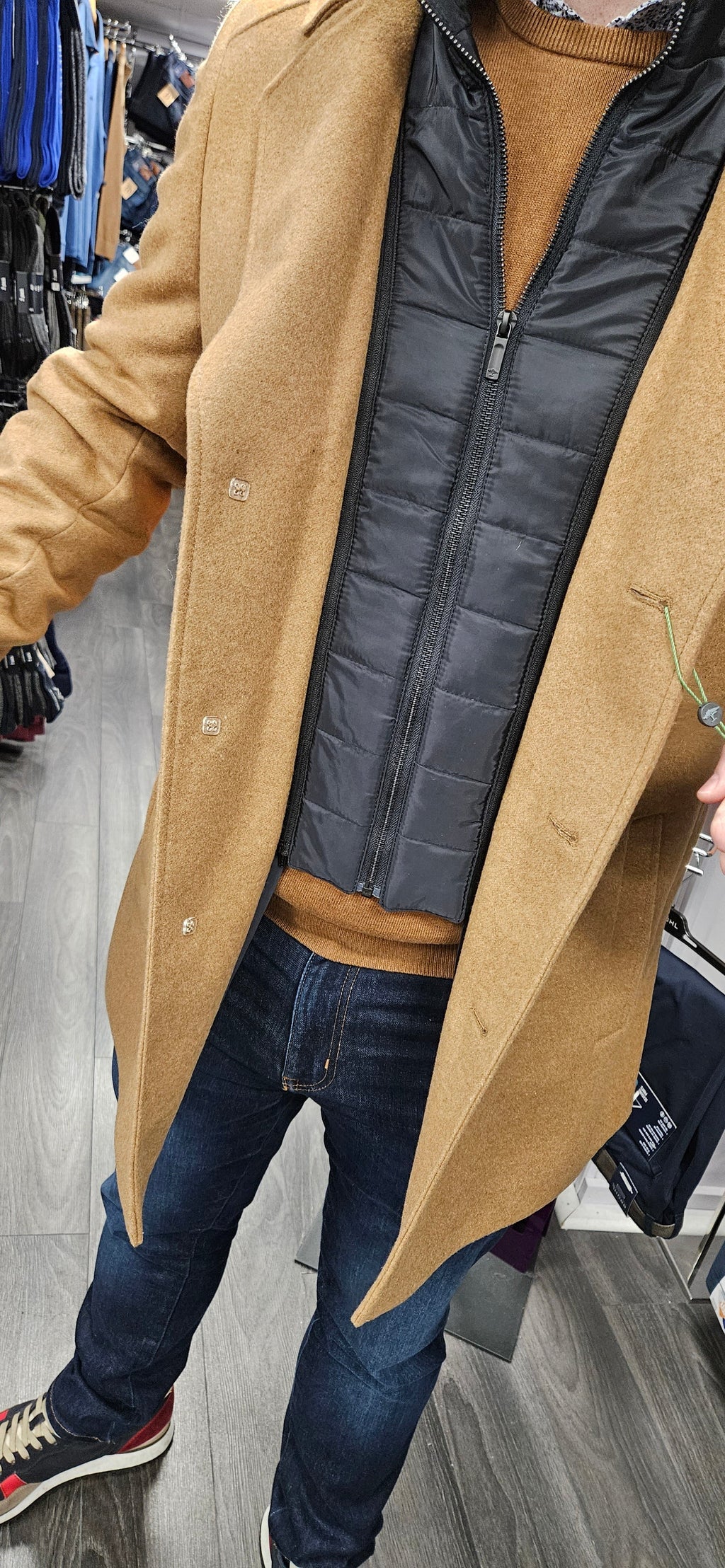FYNCH HATTON PREMIUM WOOL COAT - TAN