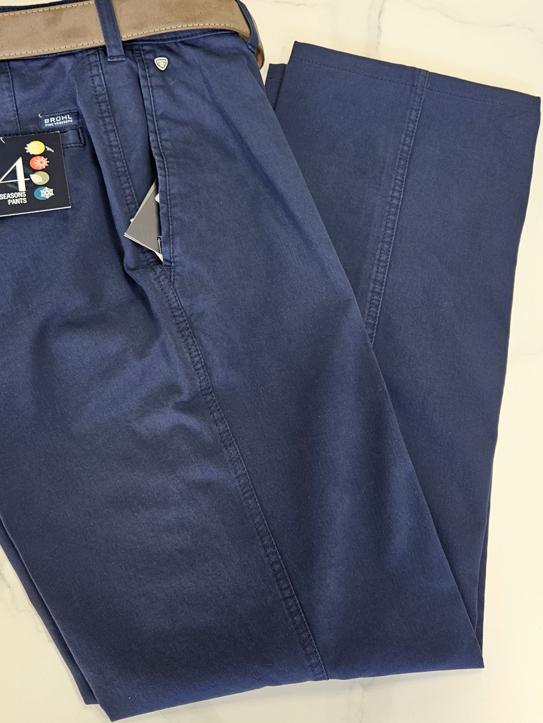 BRUHL MONTANA TROUSERS (184090) - BLUE