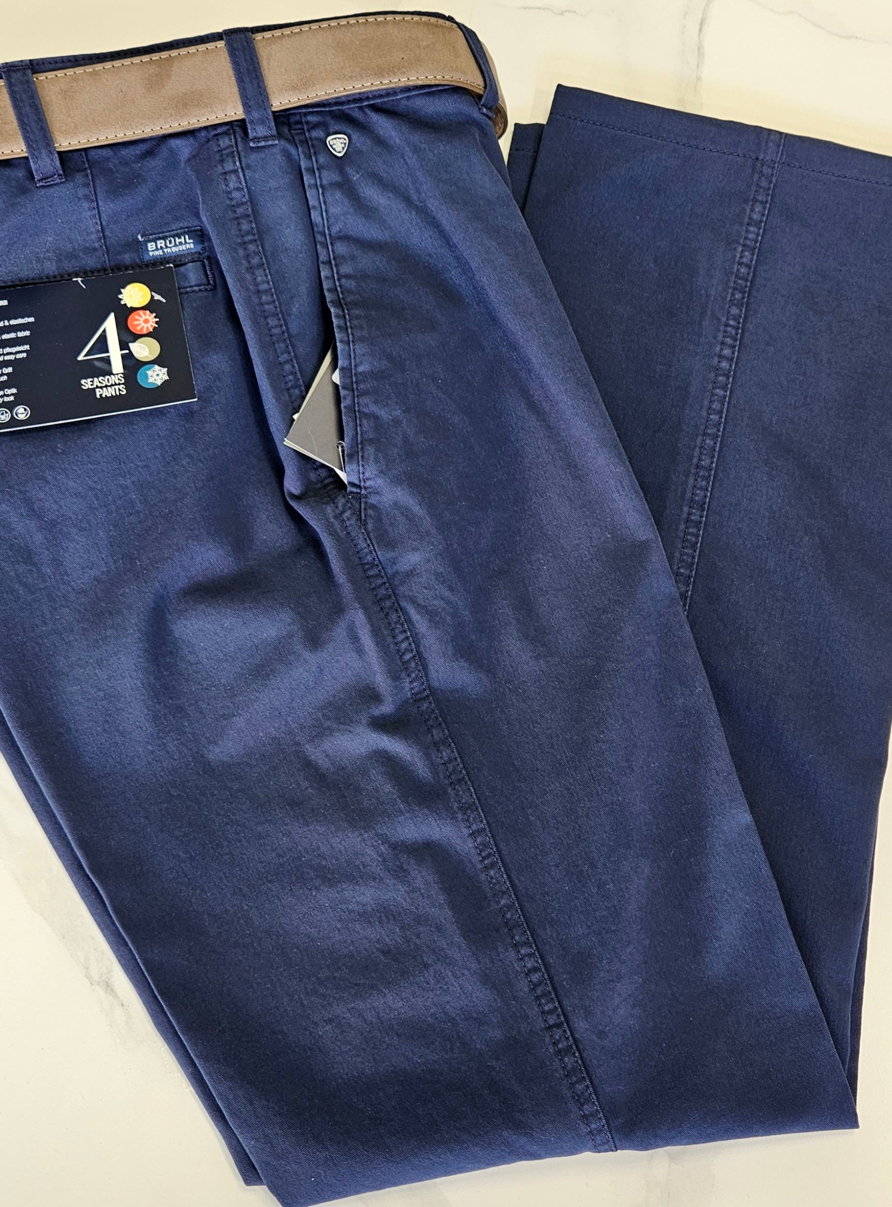 BRUHL MONTANA TROUSERS (184090) - BLUE