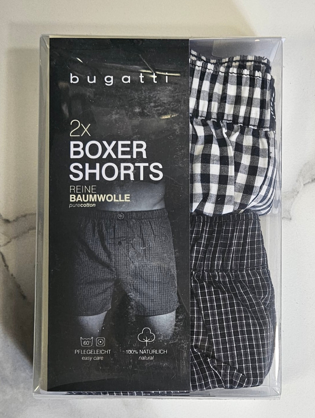 BUGATTI 2 PK WOVEN HELSINKI TRUNKS - BLACK