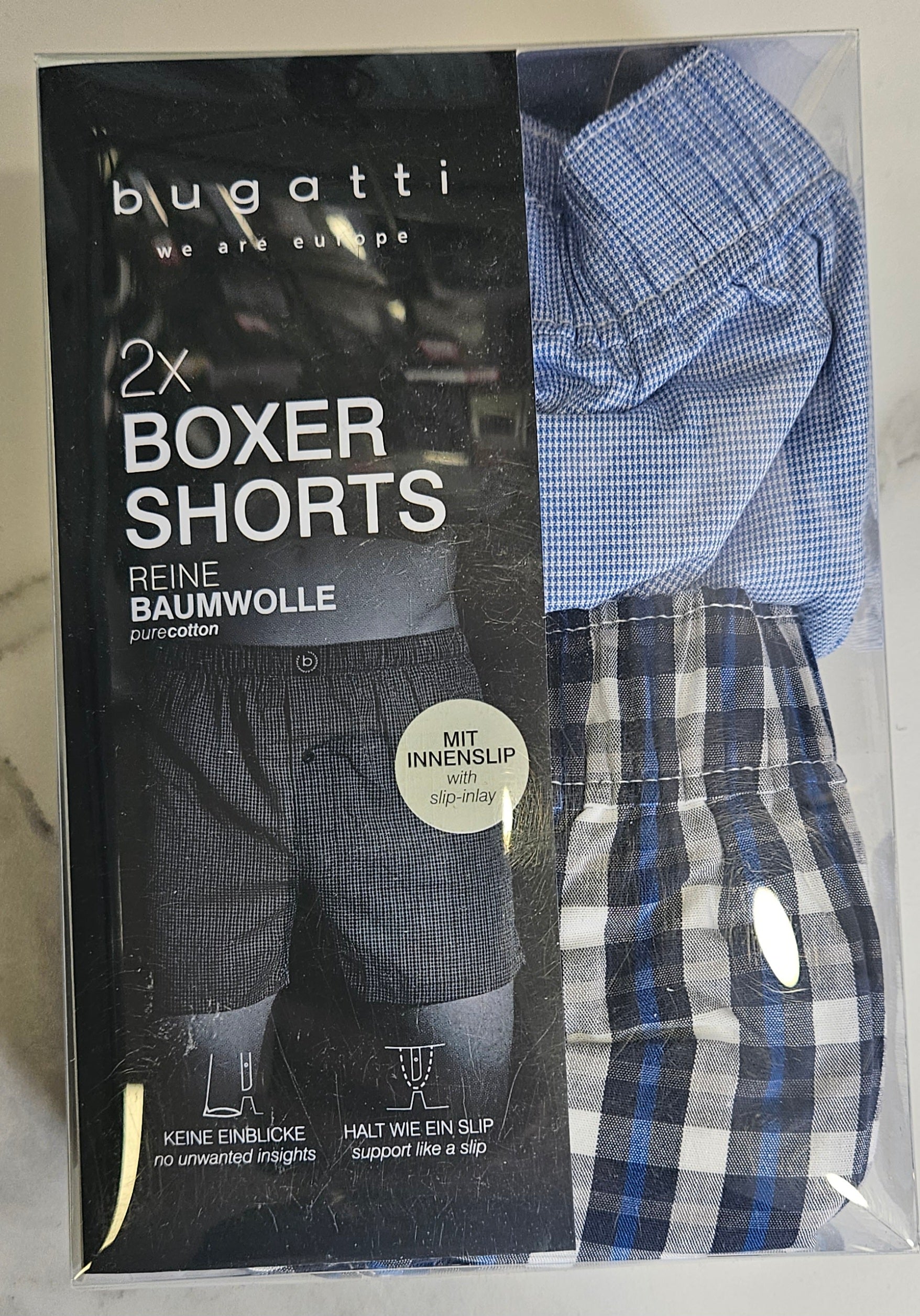 BUGATTI 2 PK WOVEN HELSINKI TRUNKS - BLUE