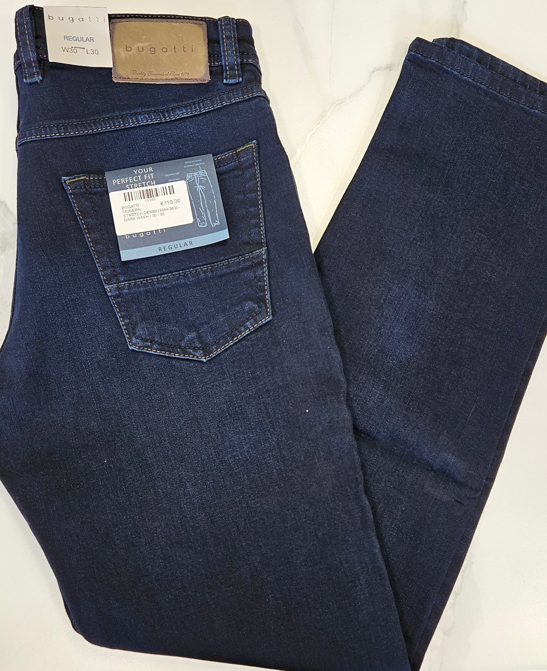 BUGATTI MODERN STRETCH DENIM - DARK WASH