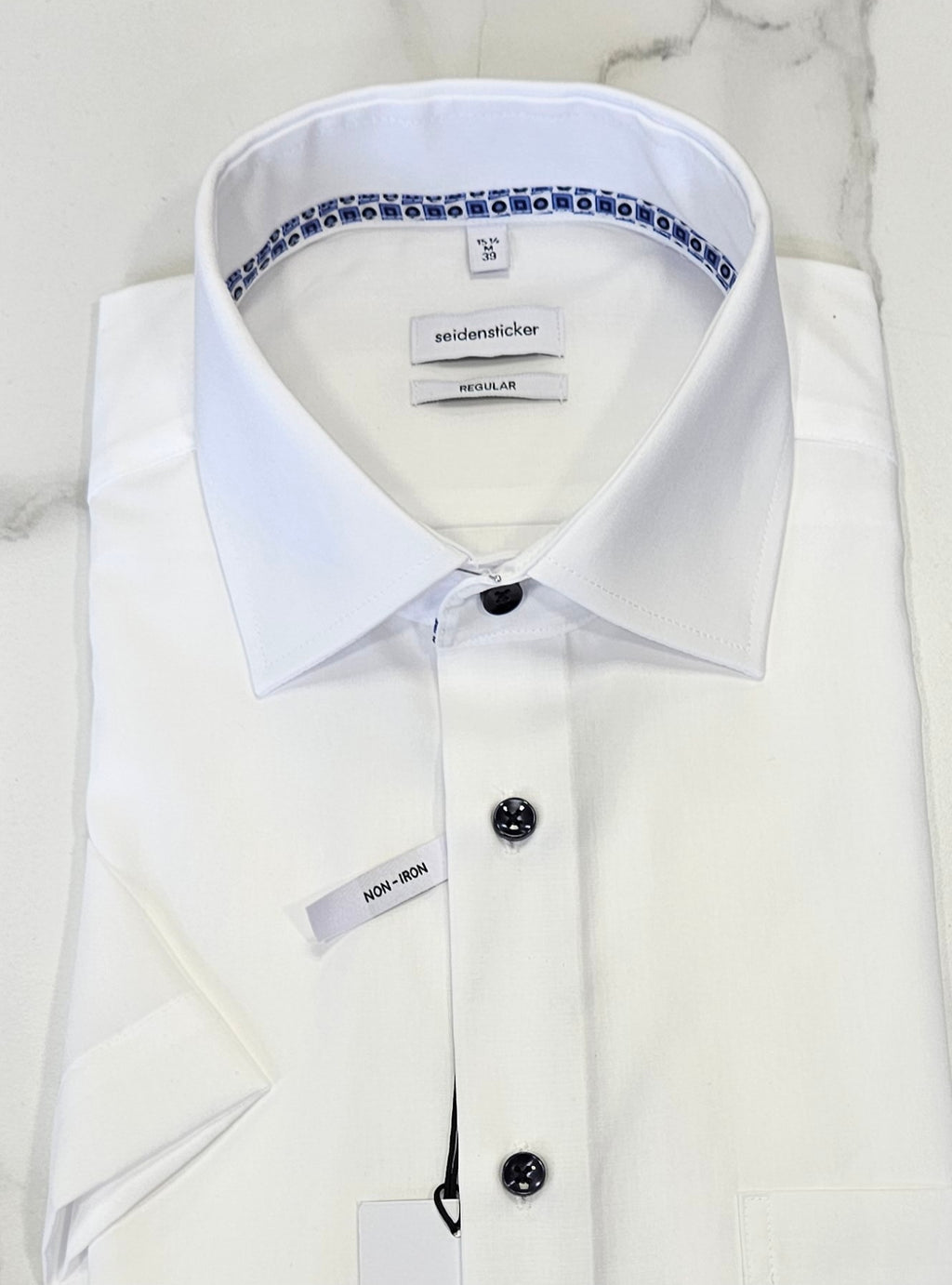 SEIDENSTICKER S/S REGULAR FIT - WHITE