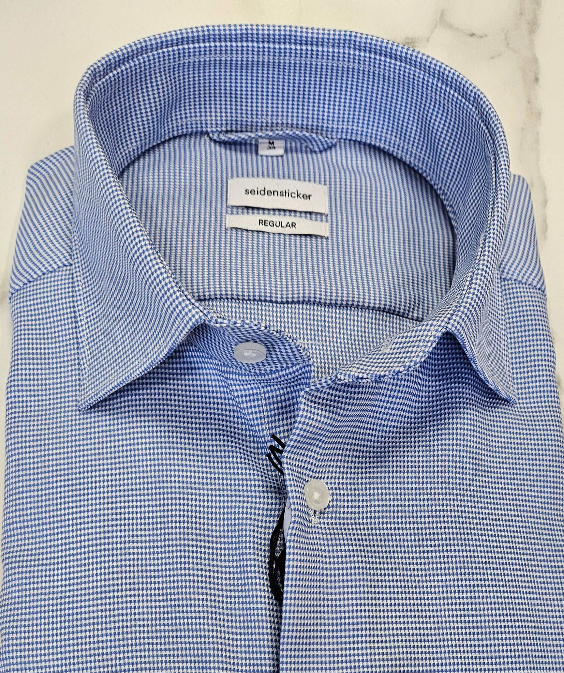 SEIDENSTICKER L/S SHIRT 01.141960 - BLUE