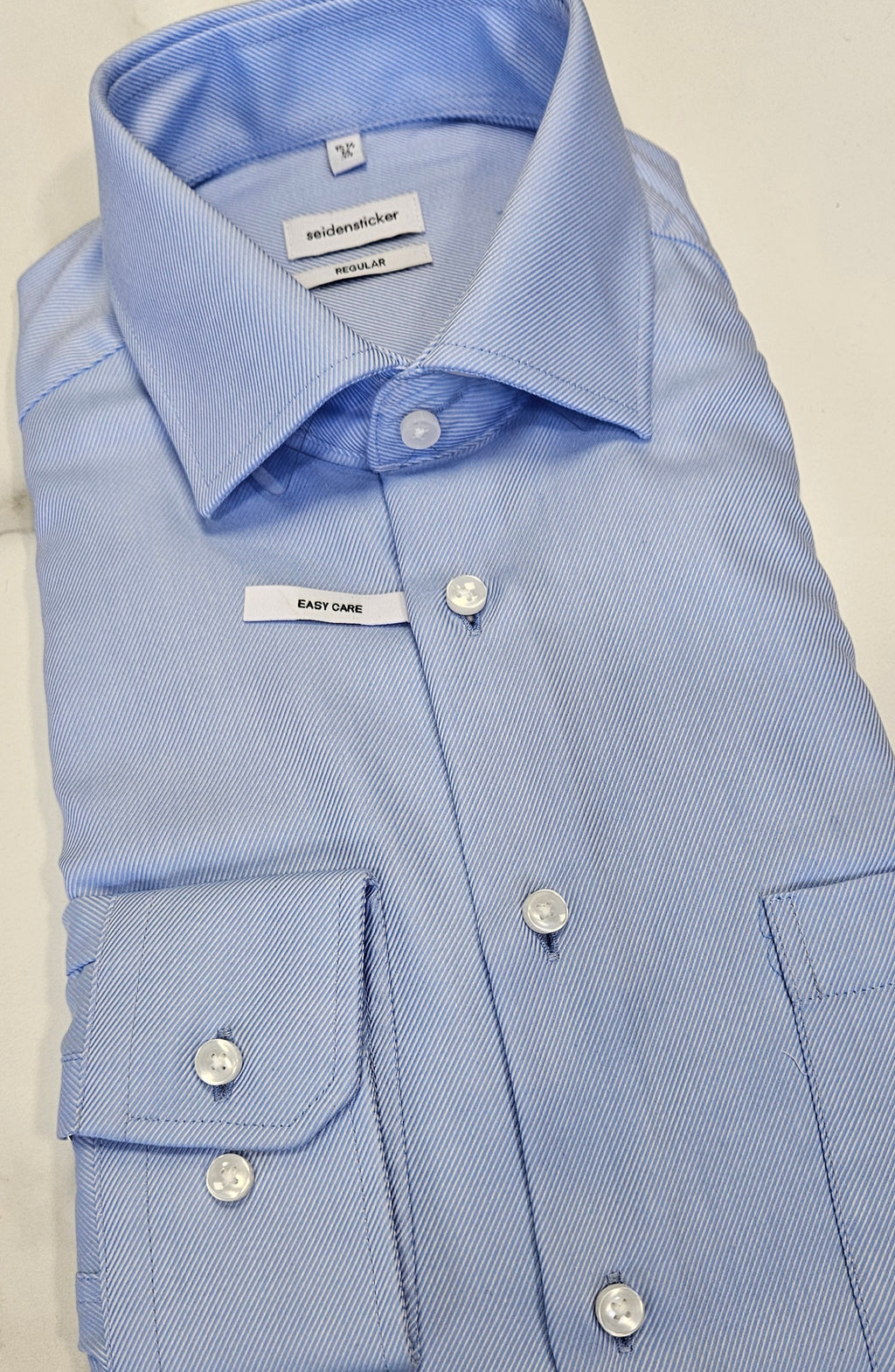 SEIDENSTICKER L/S SHIRT  01.153690 - BLUE