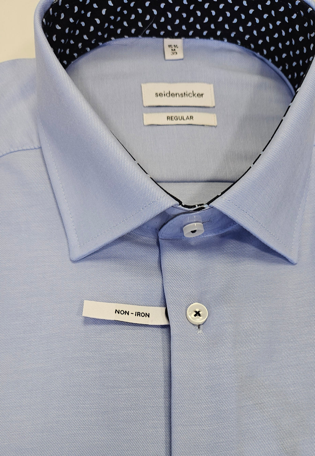 SEIDENSTICKER L/S SHIRT  01.142260- BLUE