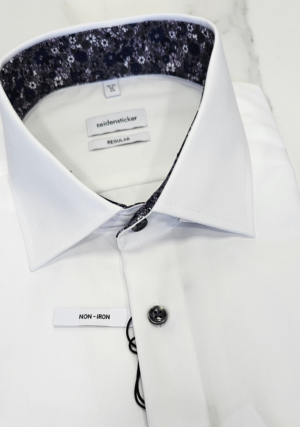 SEIDENSTICKER L/S SHIRT  01.142970 - WHITE