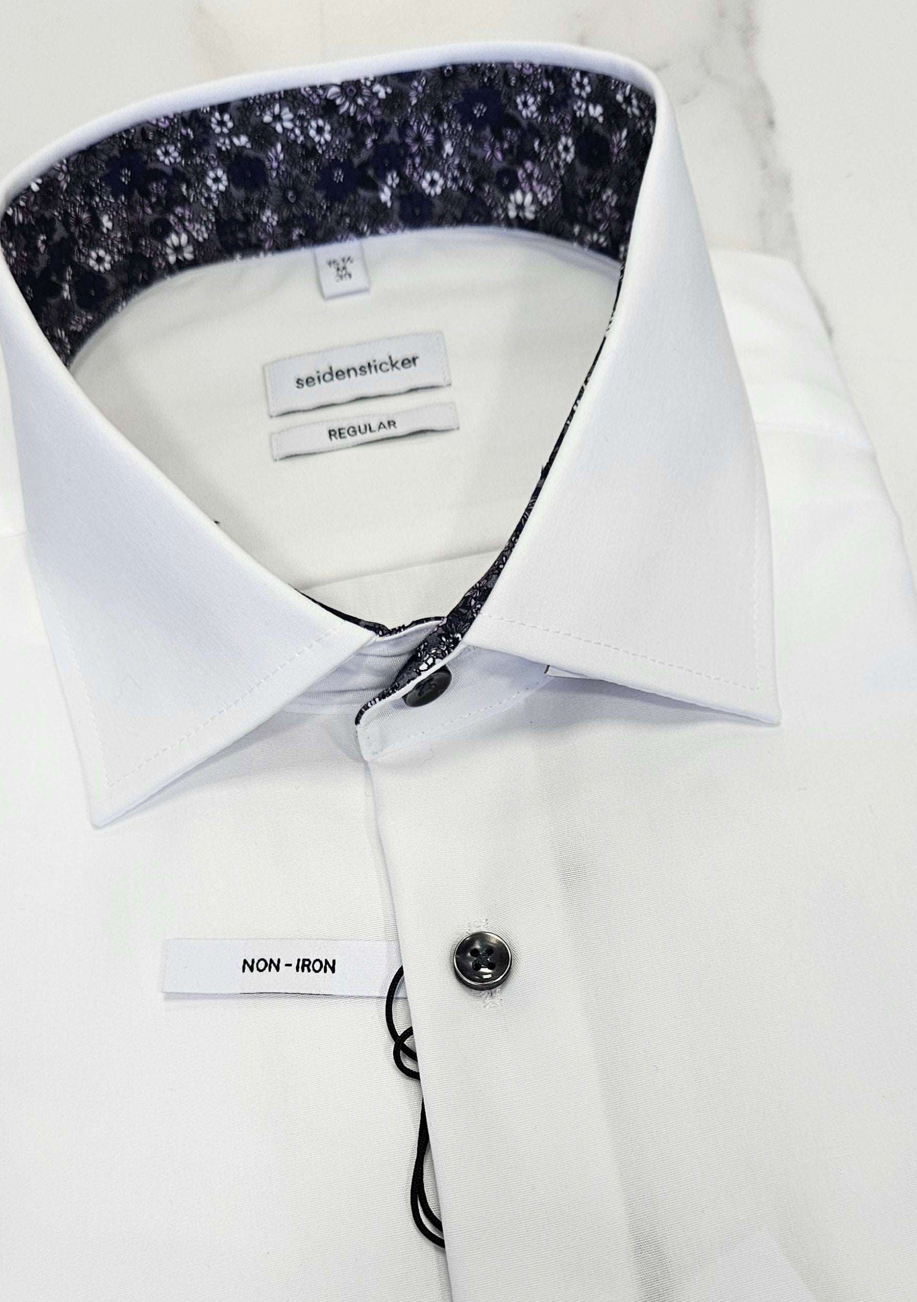 SEIDENSTICKER L/S SHIRT  01.142970 - WHITE