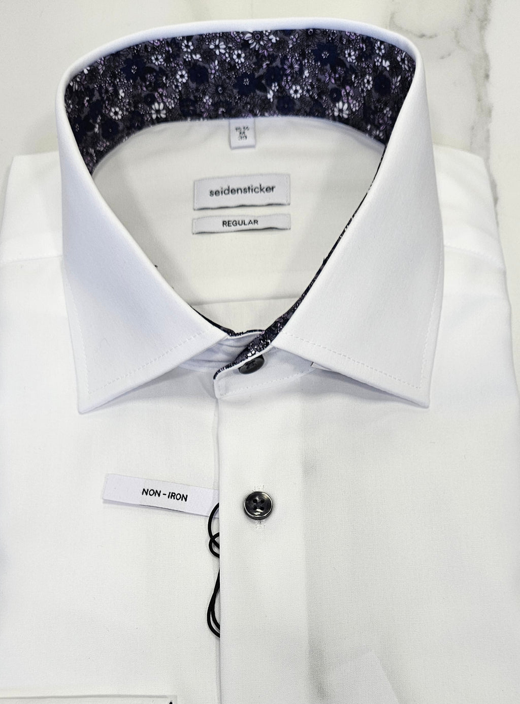 SEIDENSTICKER L/S SHIRT  01.142970 - WHITE