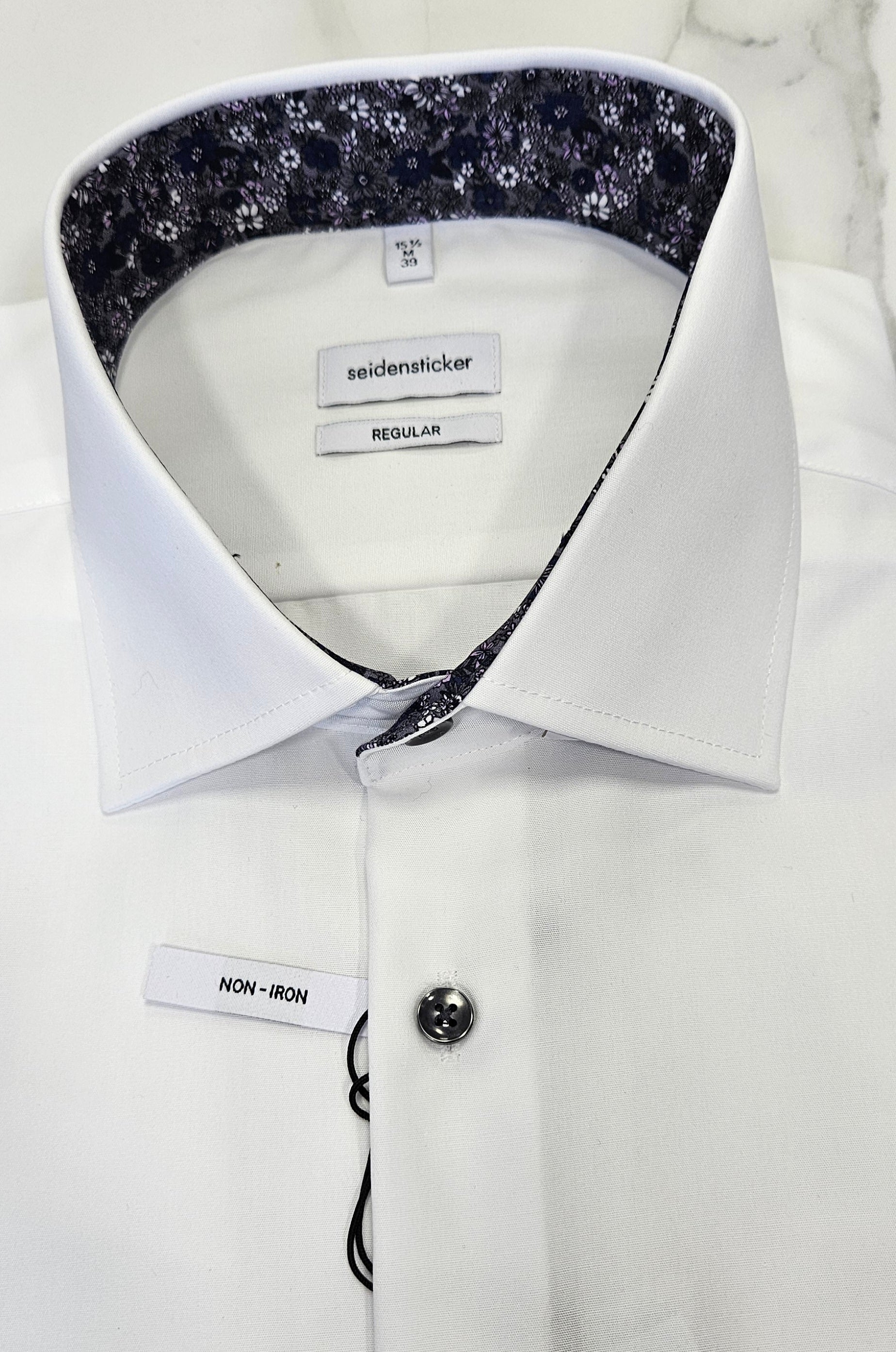 SEIDENSTICKER L/S SHIRT  01.142970 - WHITE