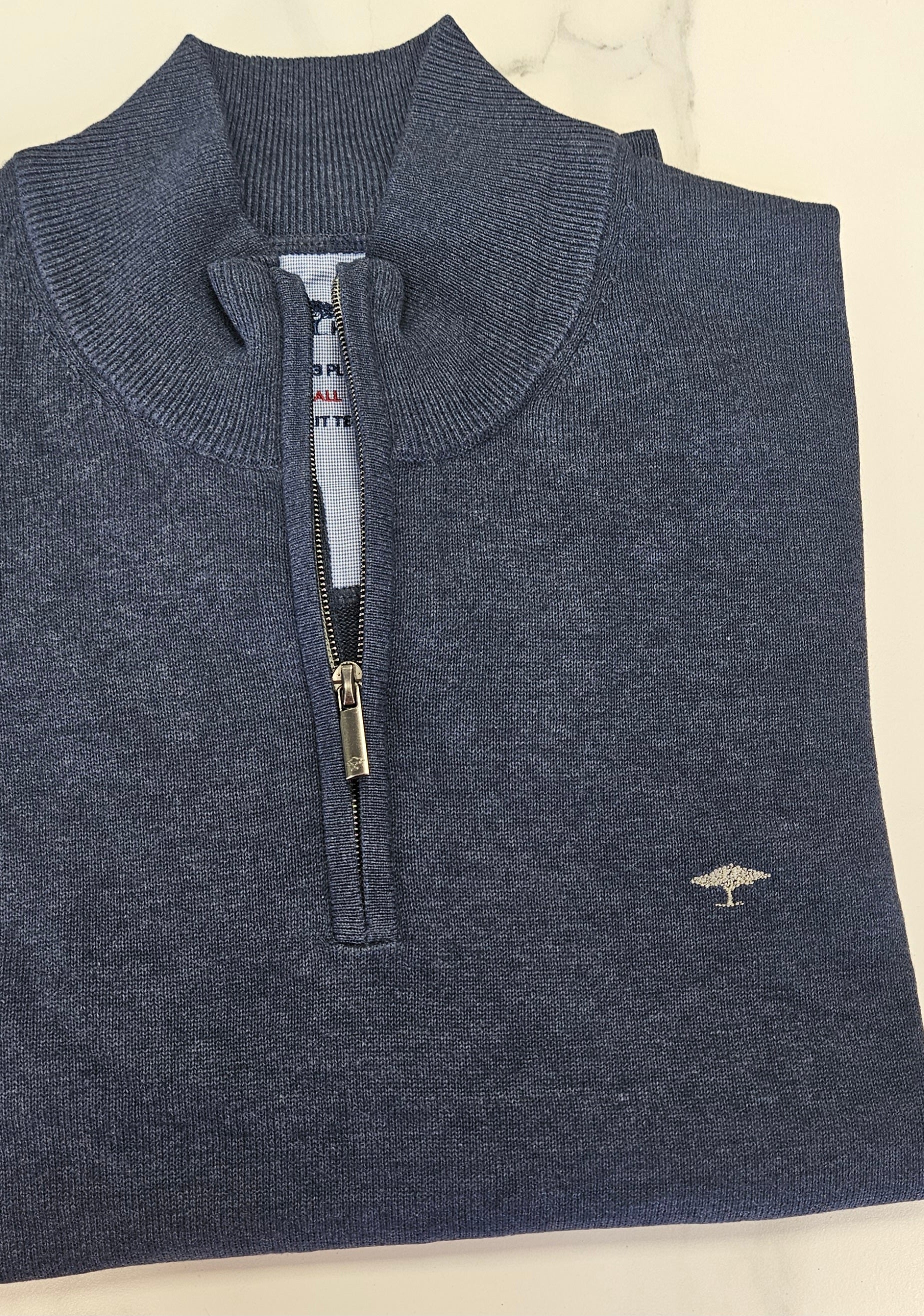 FYNCH HATTON TROYER 1/4 ZIP - NIGHT