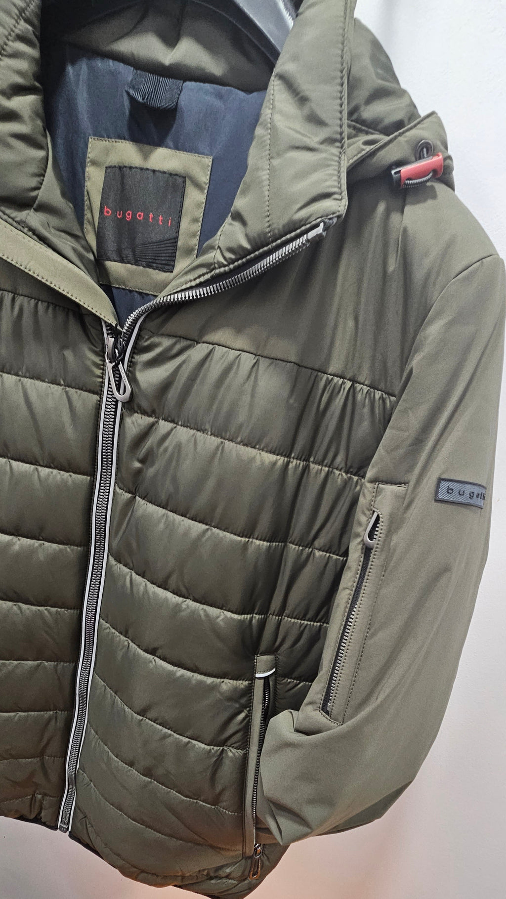 BUGATTI QUILTED JACKET - OLIVE
