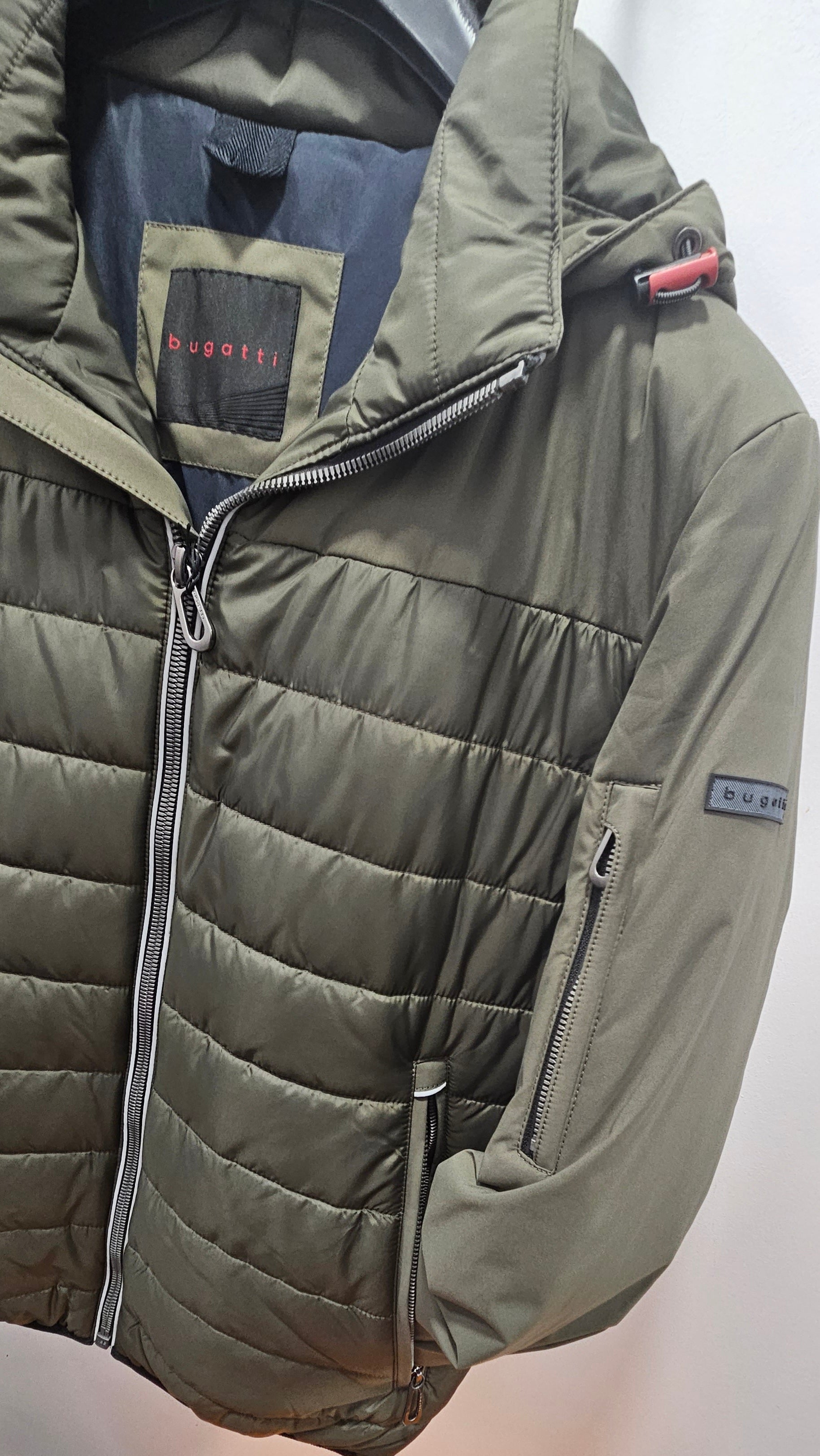 BUGATTI QUILTED JACKET - OLIVE