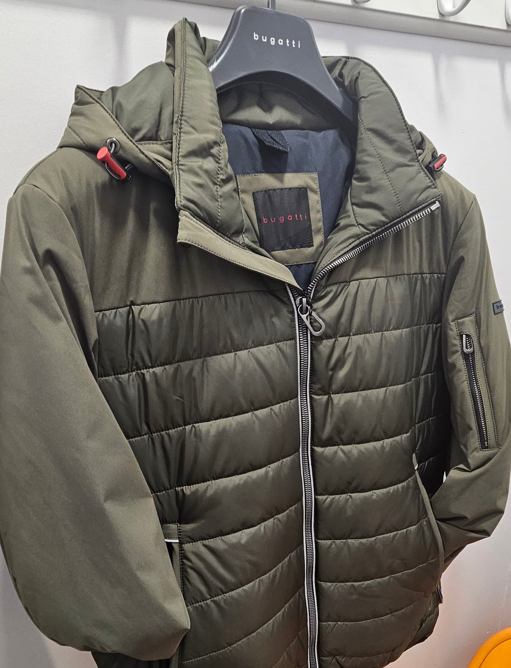BUGATTI QUILTED JACKET - OLIVE
