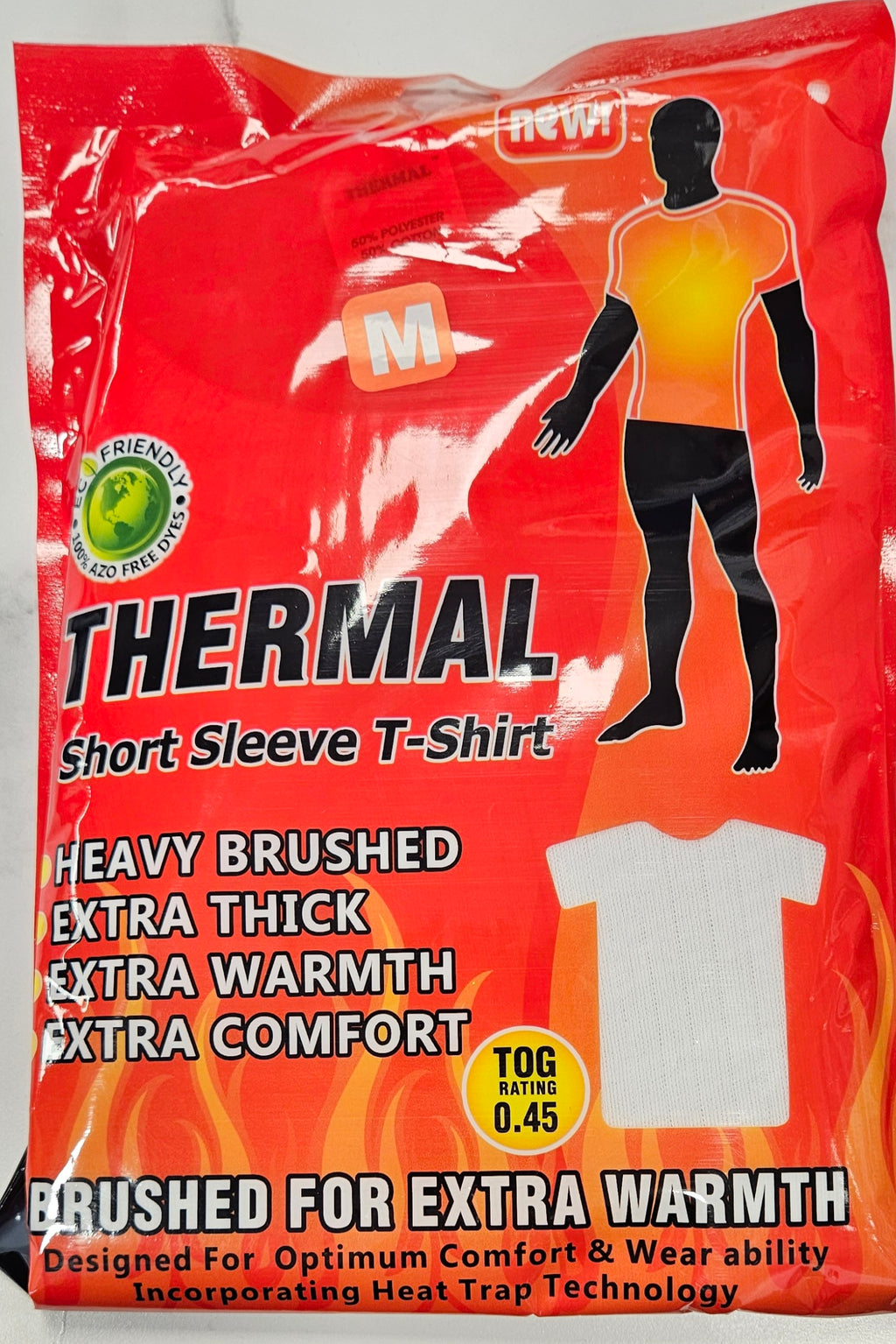 THERMAL SHORT SLEEVE T-SHIRT VESTS EXTENDED SIZES - (3XL -5XL) - WHITE