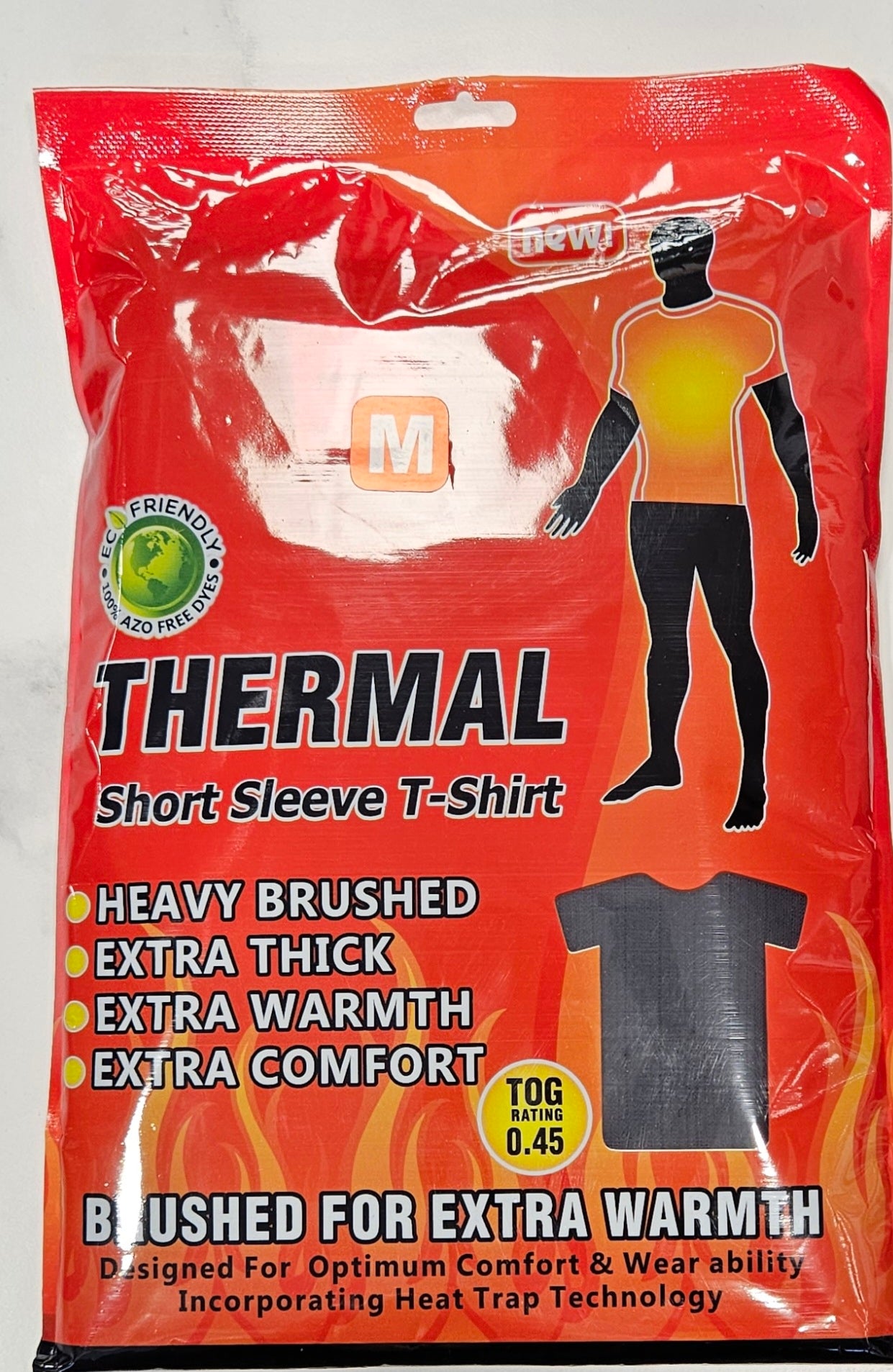 THERMAL SHORT SLEEVE T-SHIRT VEST - BLACK
