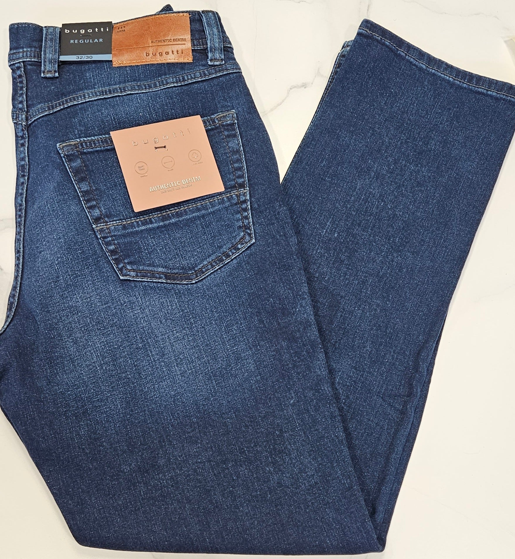 BUGATTI ALL SEASON STETCH DENIM - BLUE WASH