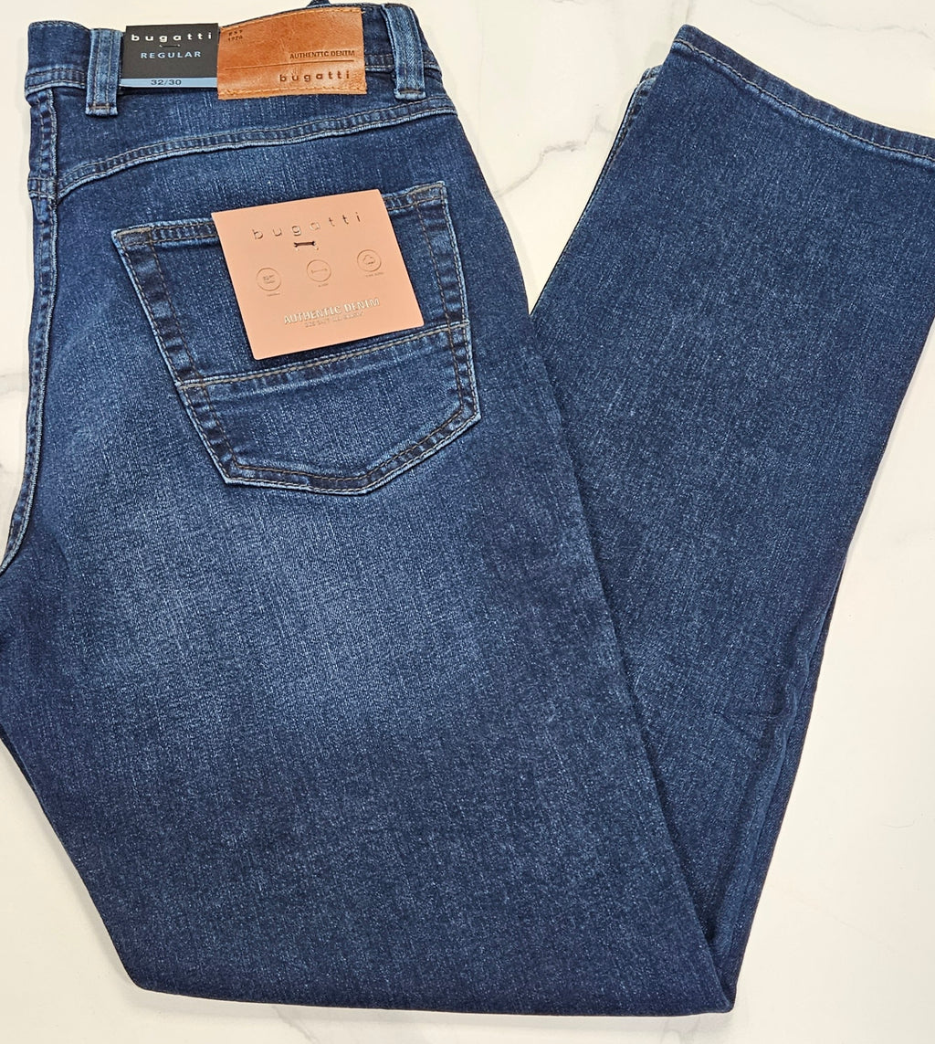 BUGATTI ALL SEASON STETCH DENIM - BLUE WASH