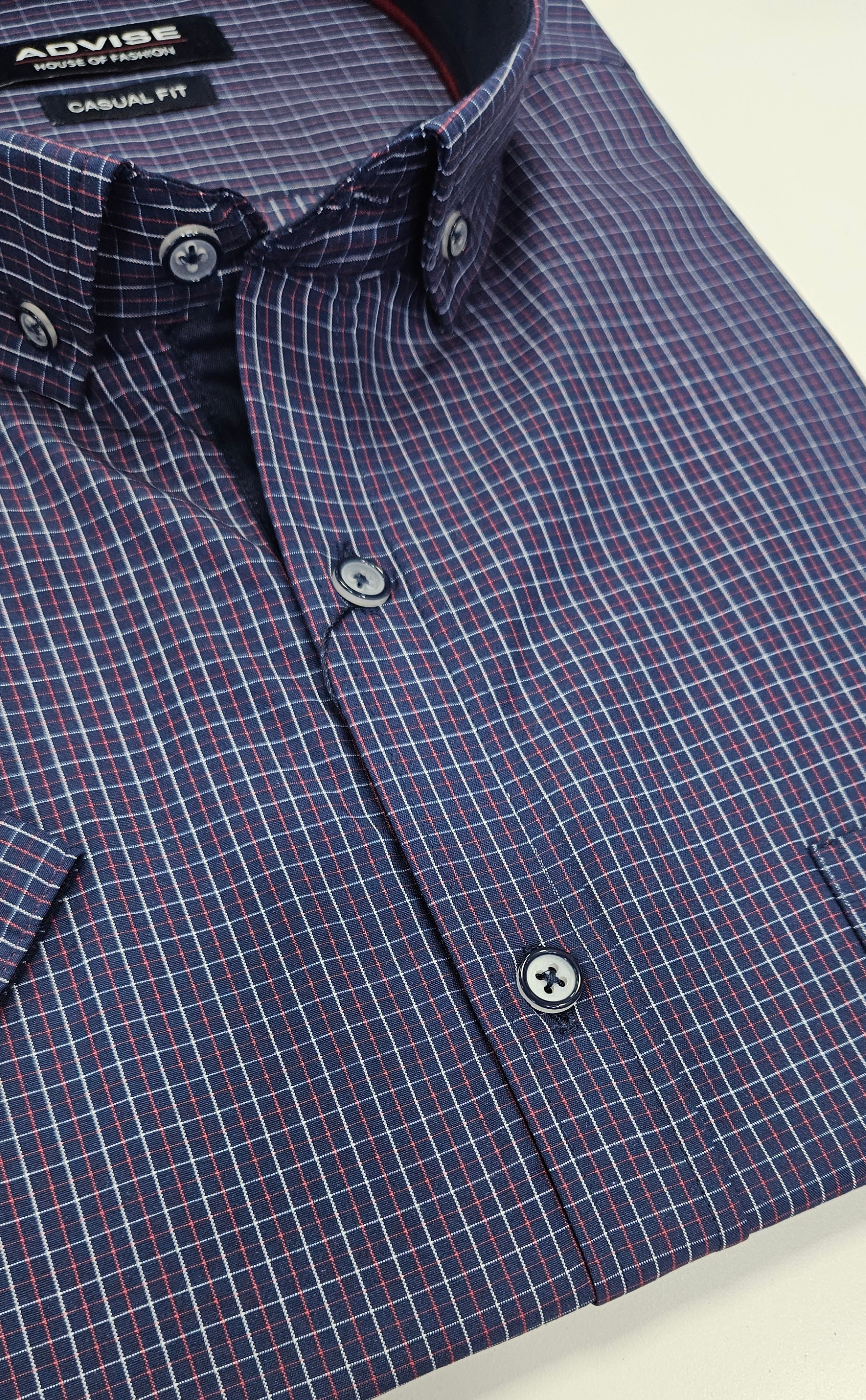 ADVISE S/S SHIRT PLUS SIZE  - NAVY