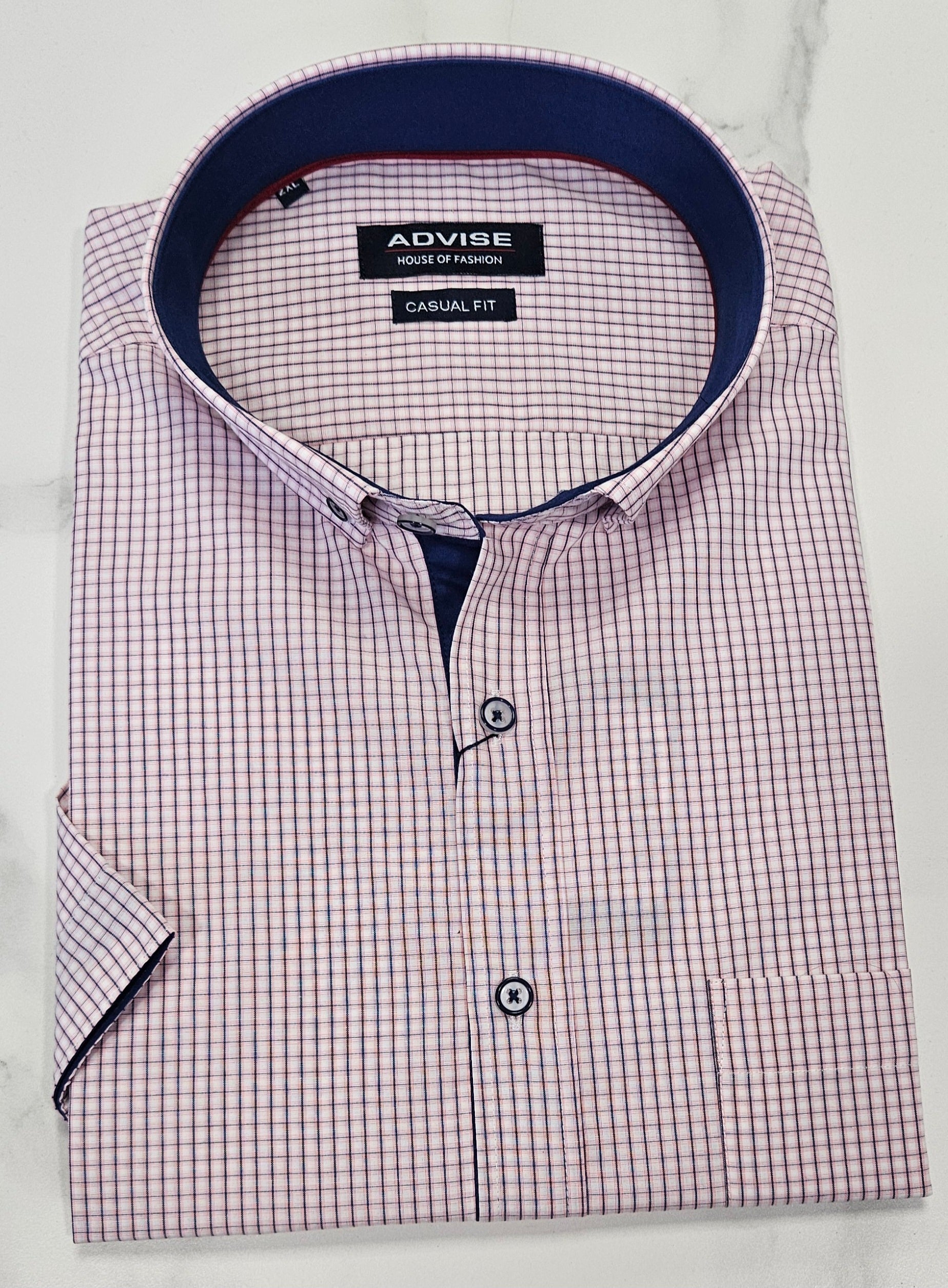 ADVISE S/S SHIRT PLUS SIZE - PINK