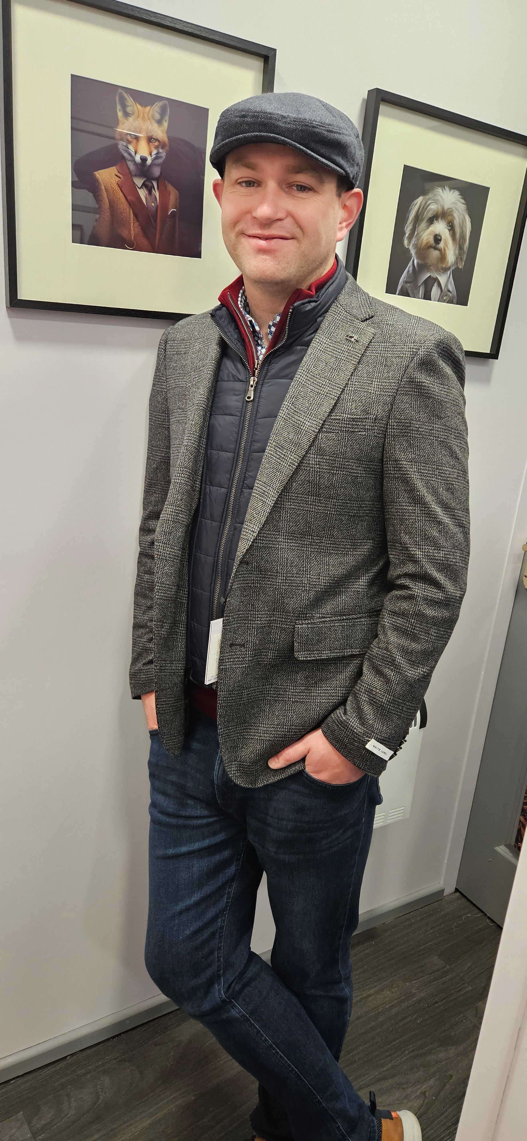 WHITE LABEL JACKSON JACKET -CHECK