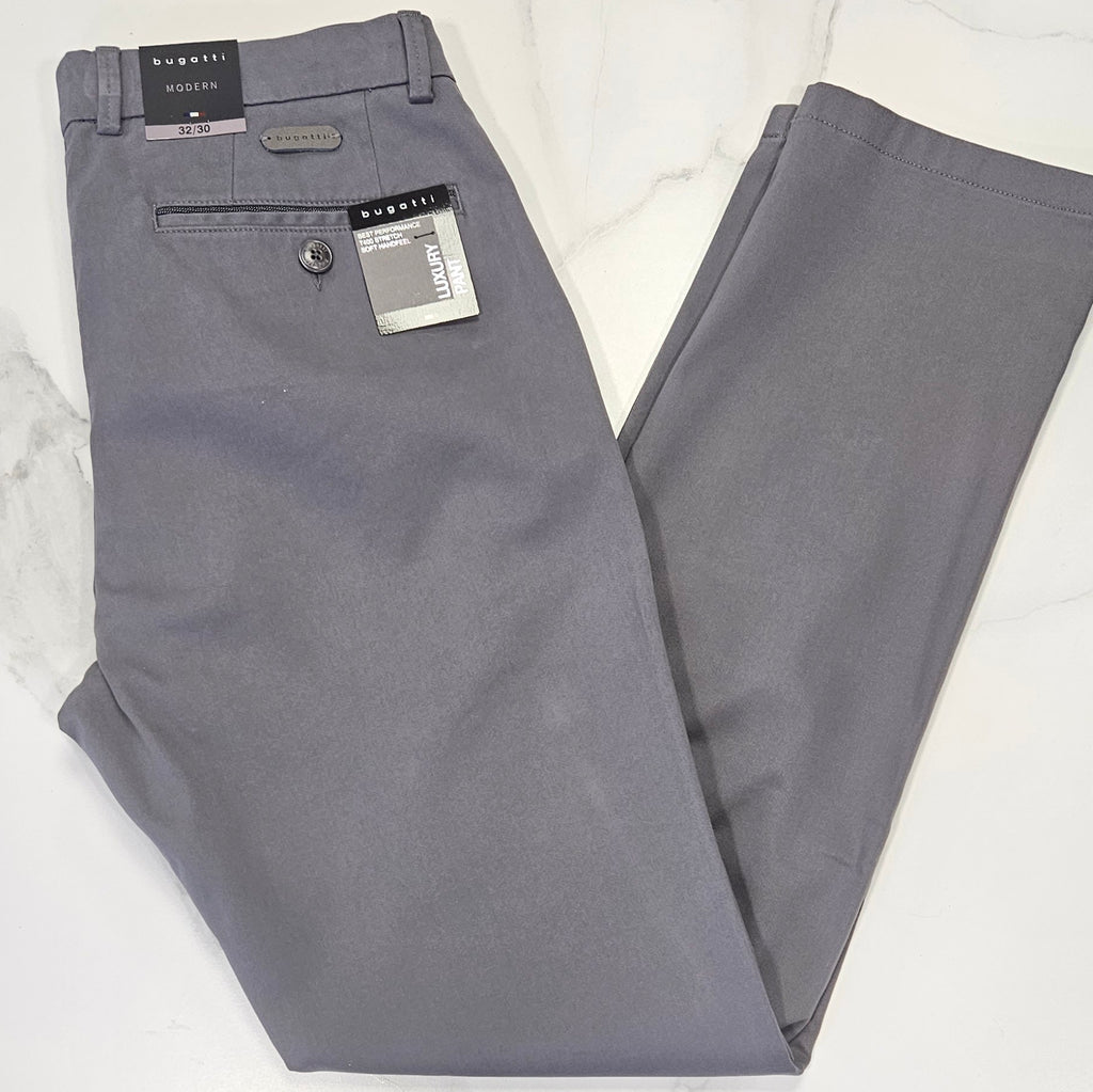 BUGATTI LUXURY STRETCH CHINO - GREY