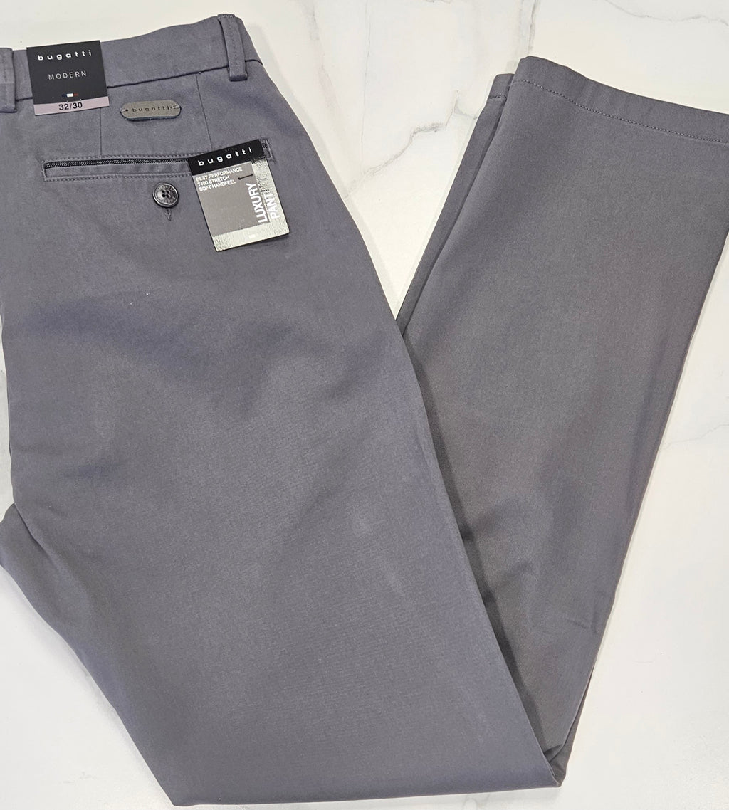 BUGATTI LUXURY STRETCH CHINO - GREY