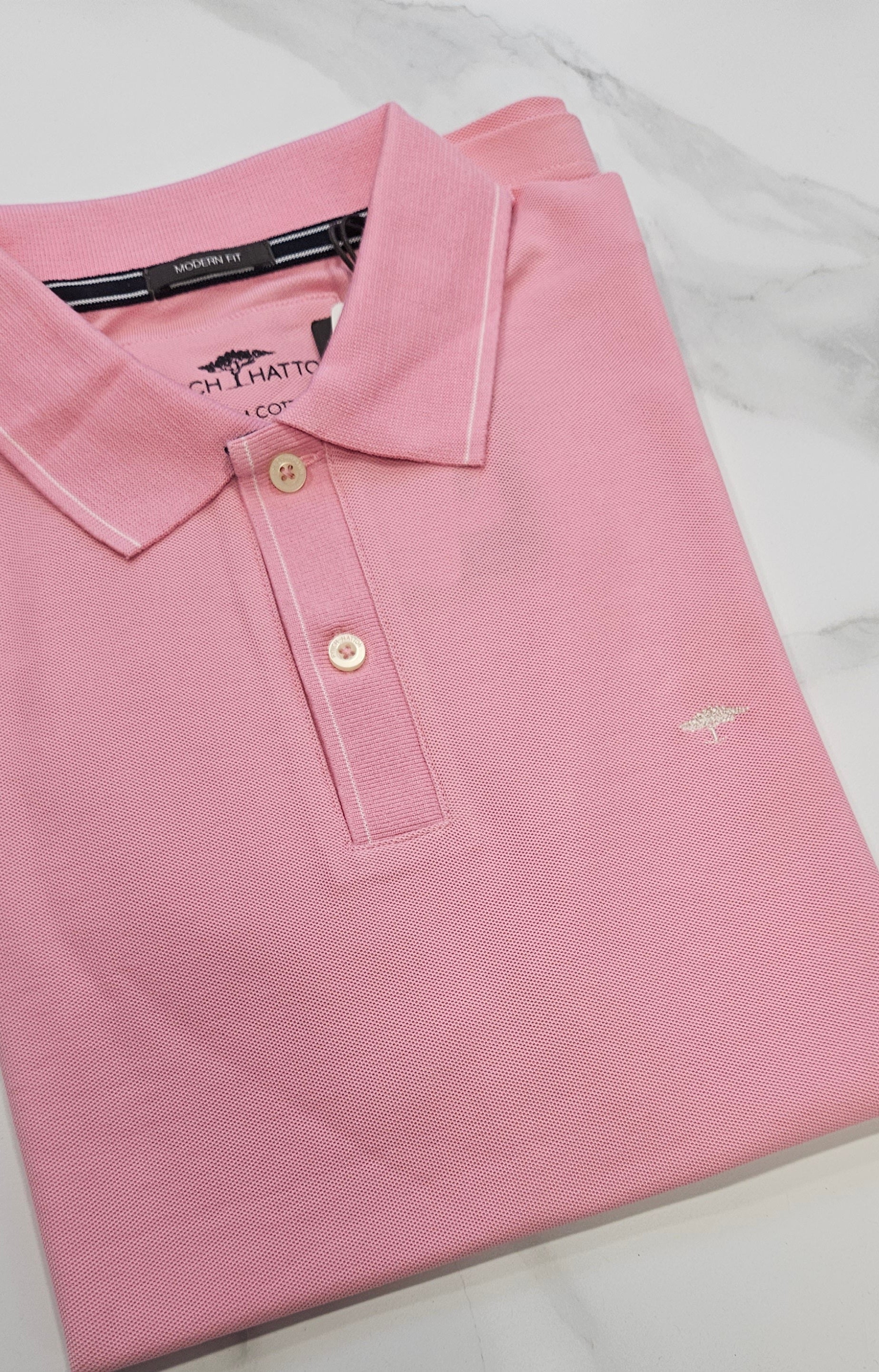 FYNCH HATTON POLOSHIRT  - BLUSH